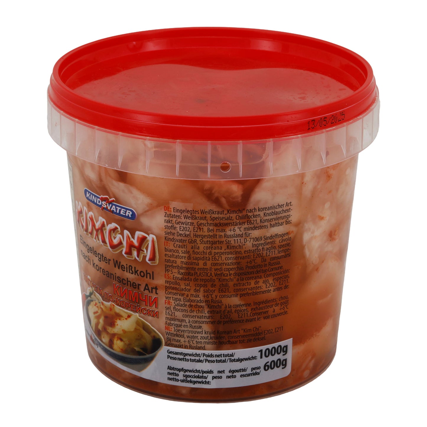 Kimchi Kindsvater | Turşulanmış Beyaz Lahana | Kore Usulü | 1000 g