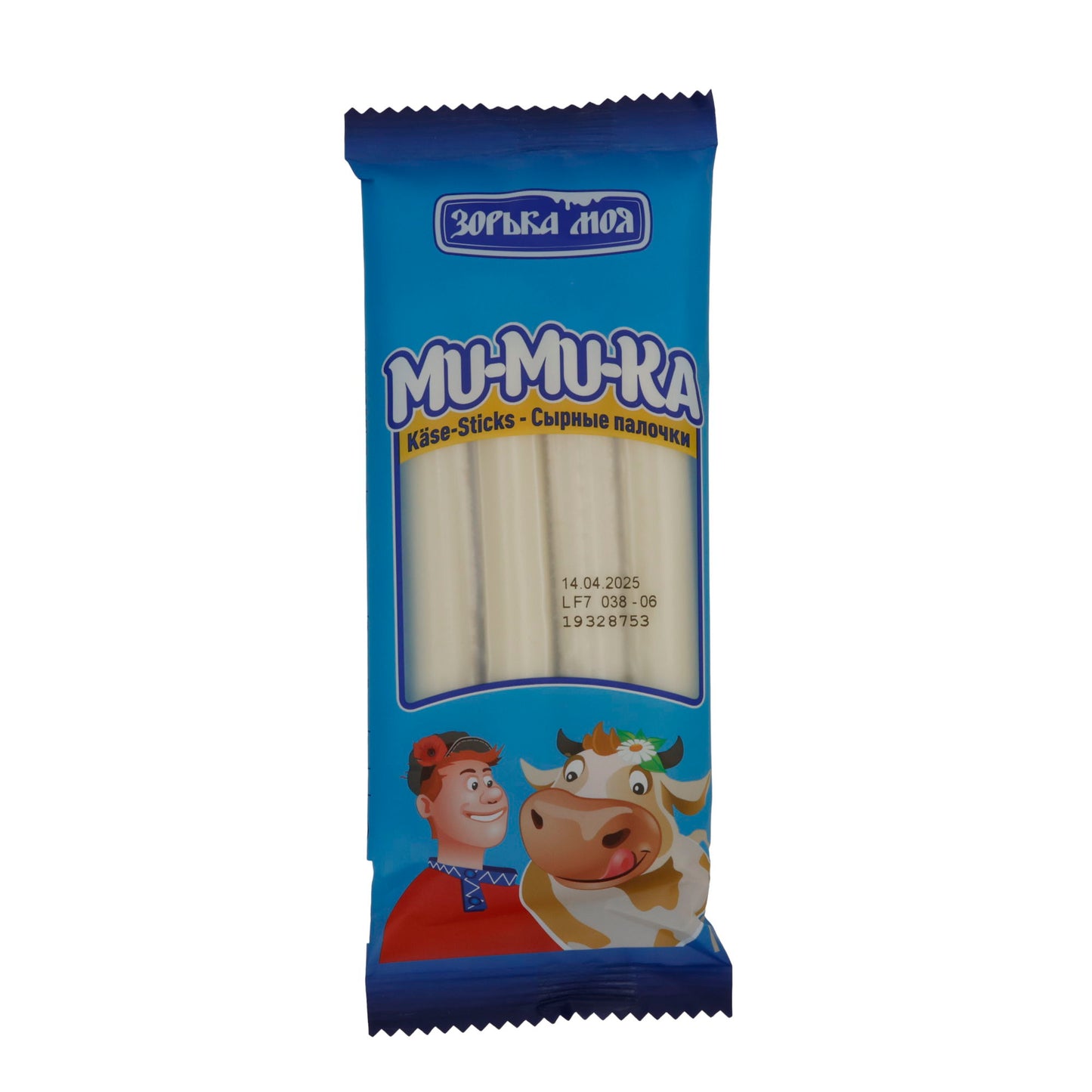 Snack di formaggio Zor'ka Moya Mu-Mu-Ka Bastoncini di formaggio | Delicato | Per viaggiare | 80 g