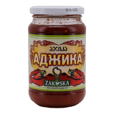 Paprikapaste Zakuska | Adjika | Pikant, im Glas | 360 g MONOLITH
