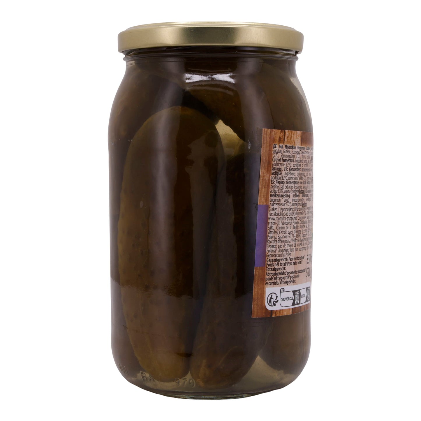 Cetrioli Zakuska | Botchkovije | Tradizionalmente sottaceto | 830g (520g peso sgocciolato)