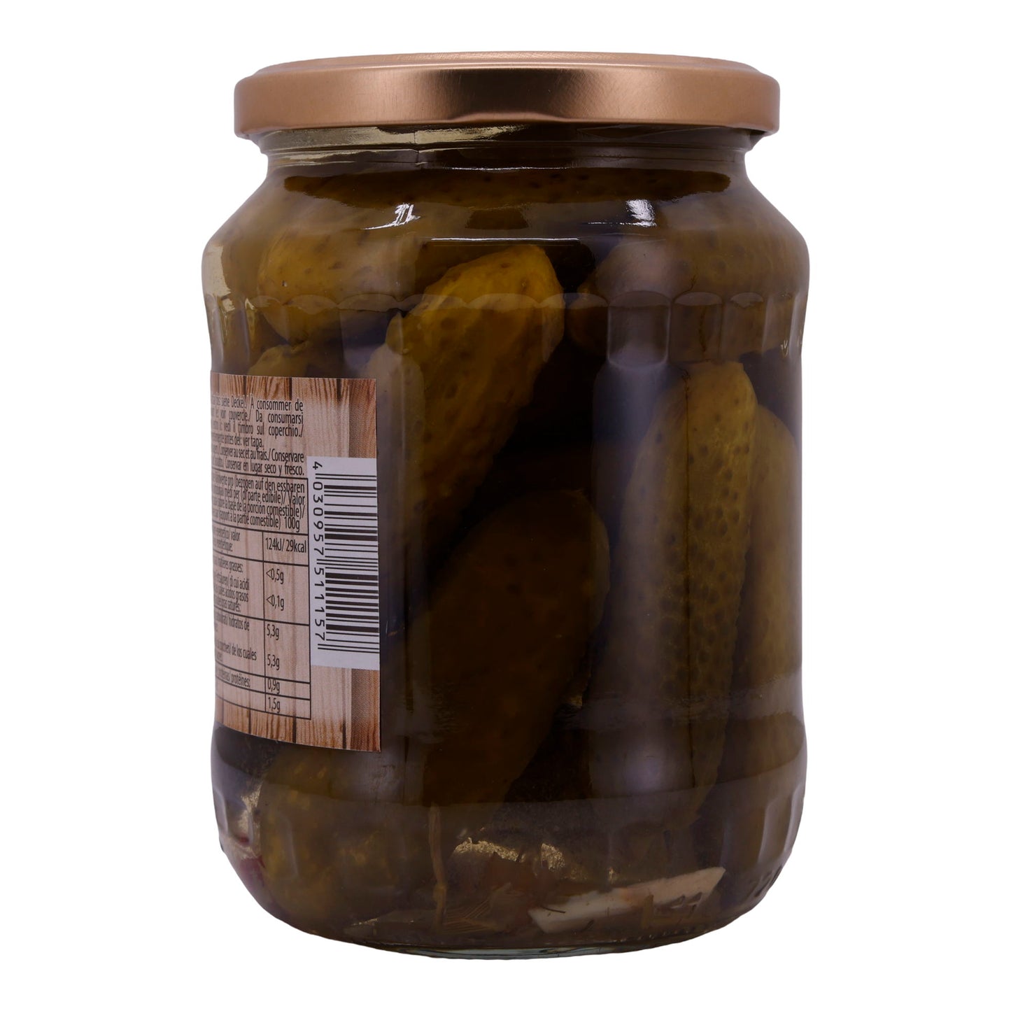 Gurken Zakoska | Mini-komkommers Hrustiki Pittig | Met chilipepers, pittig | 670g