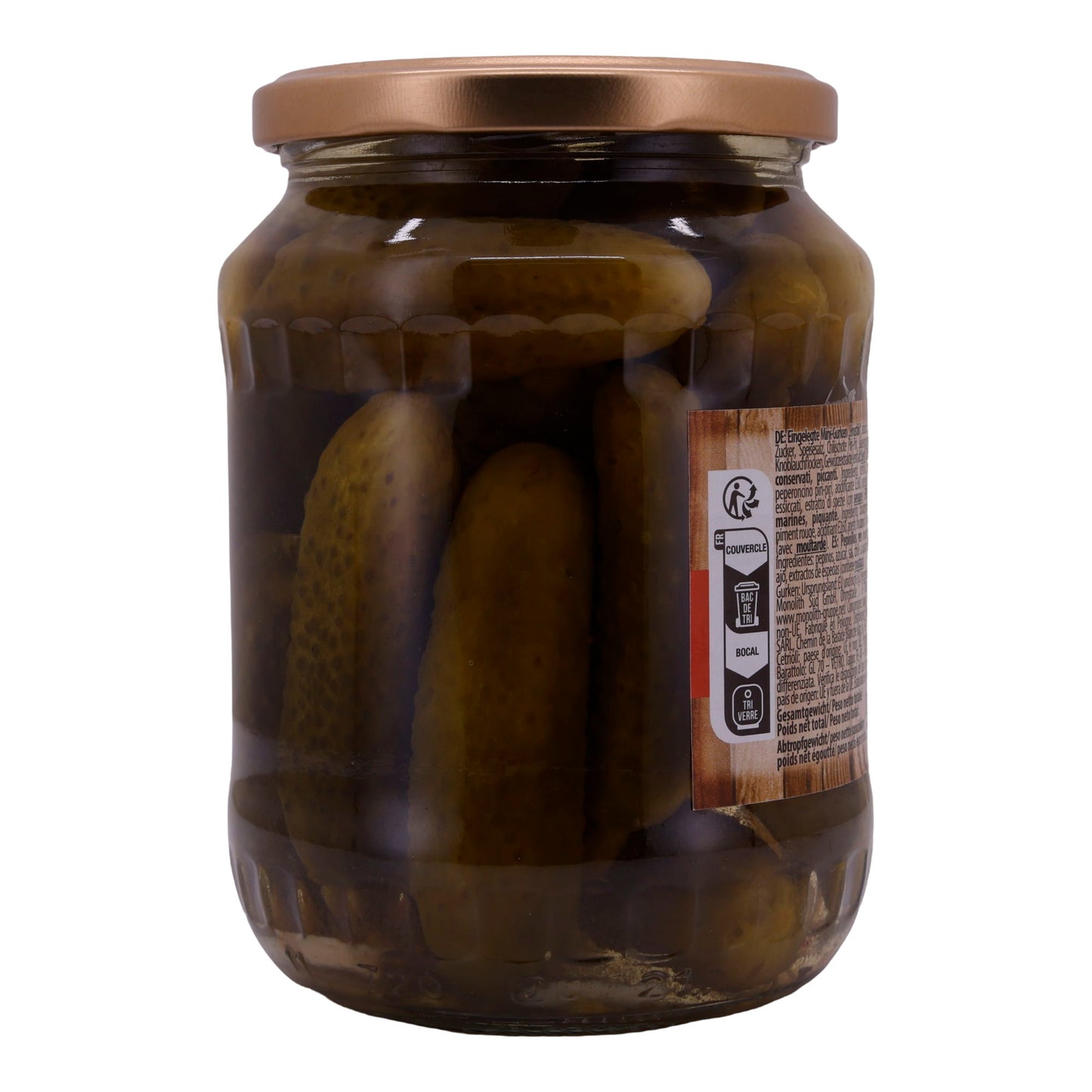 Gurken Zakoska | Mini-komkommers Hrustiki Pittig | Met chilipepers, pittig | 670g