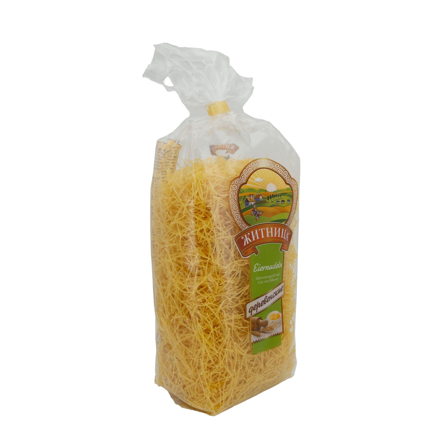 Eiernudeln DomArt | Traditionelle Fadennudeln | Aus Hartweizengrieß und Eiern | 500 g Zhitnitsa