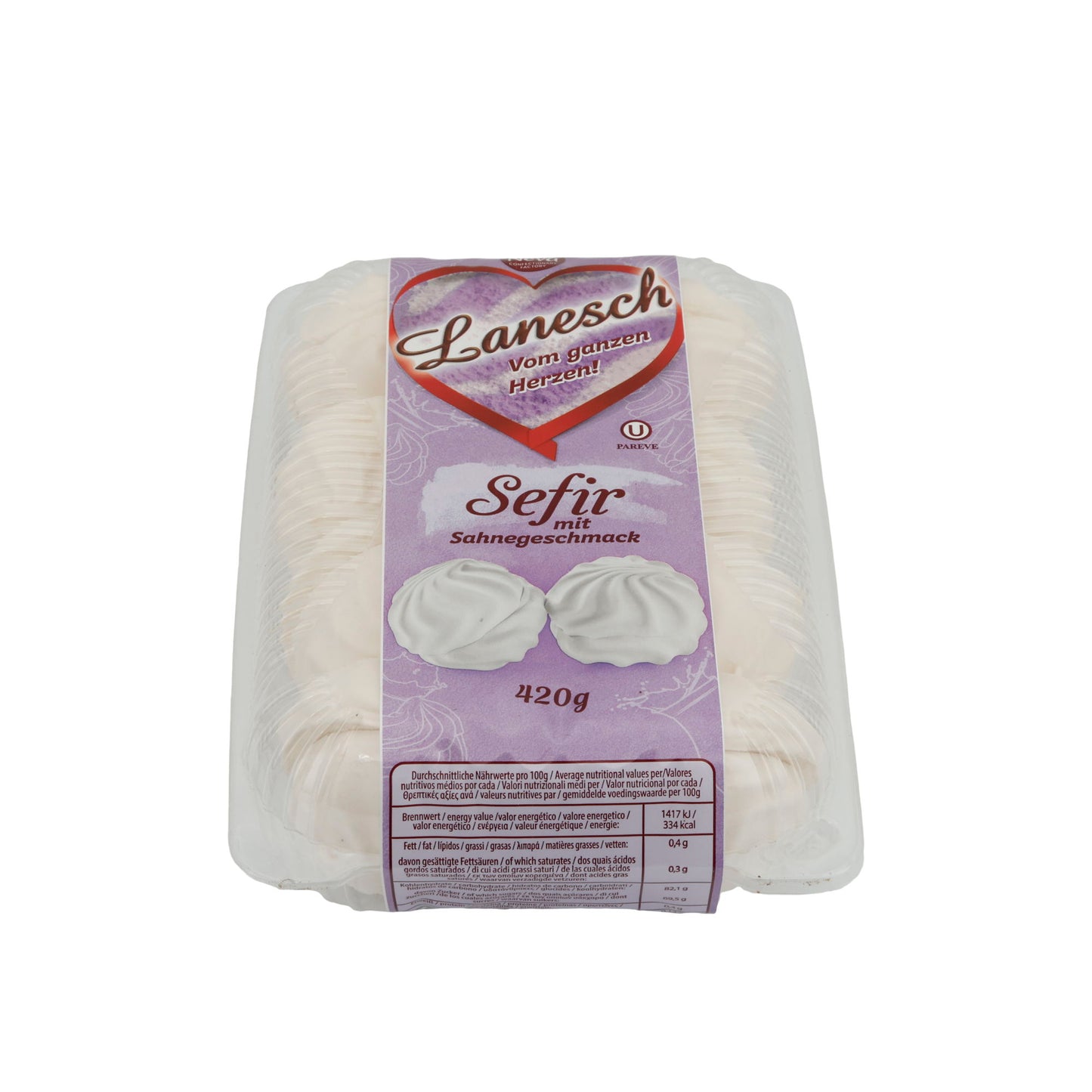 Schaumzuckerware Lanesch Sefir | Caramella | Gusto panna | 420g
