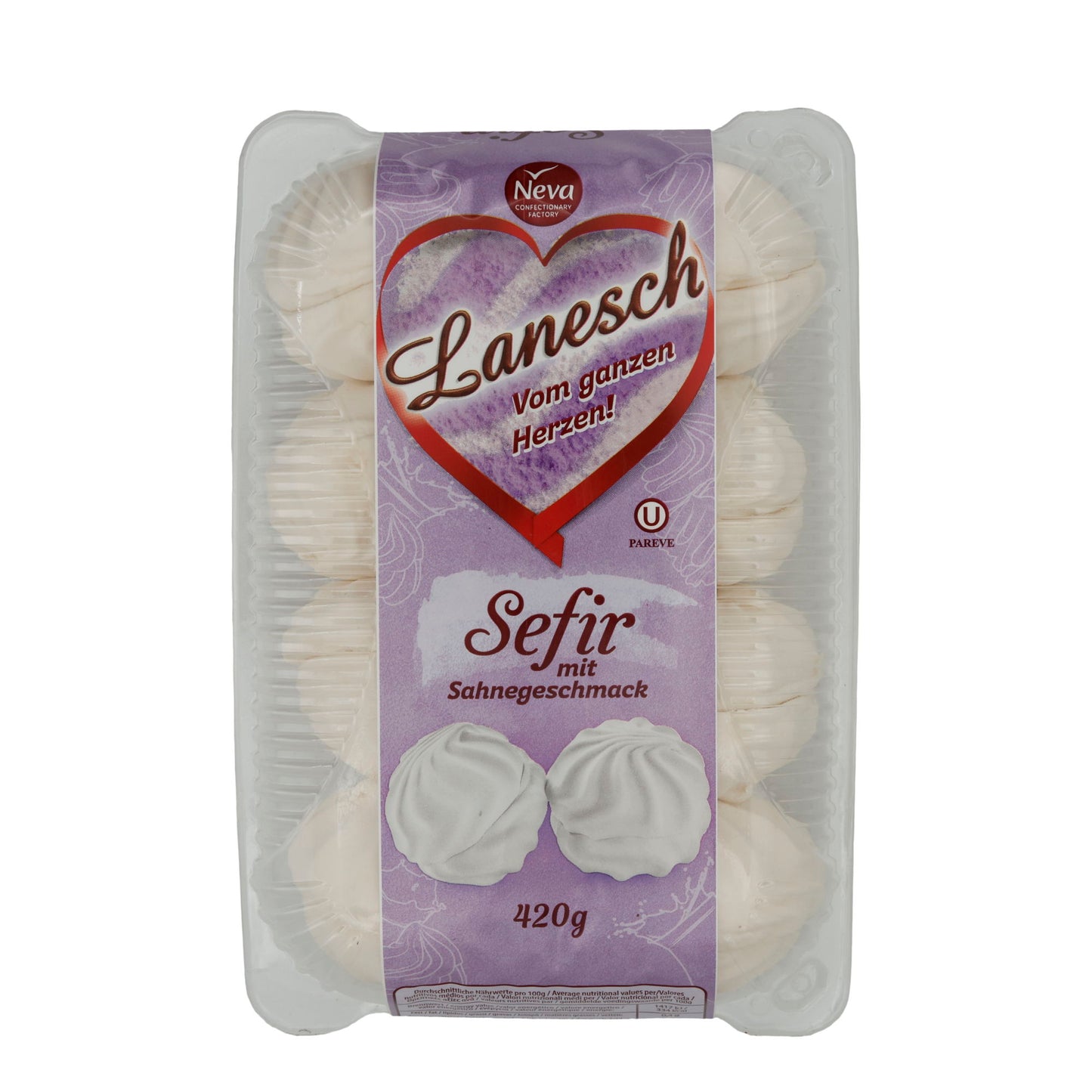 Schaumzuckerware Lanesch Sefir | Caramella | Gusto panna | 420g