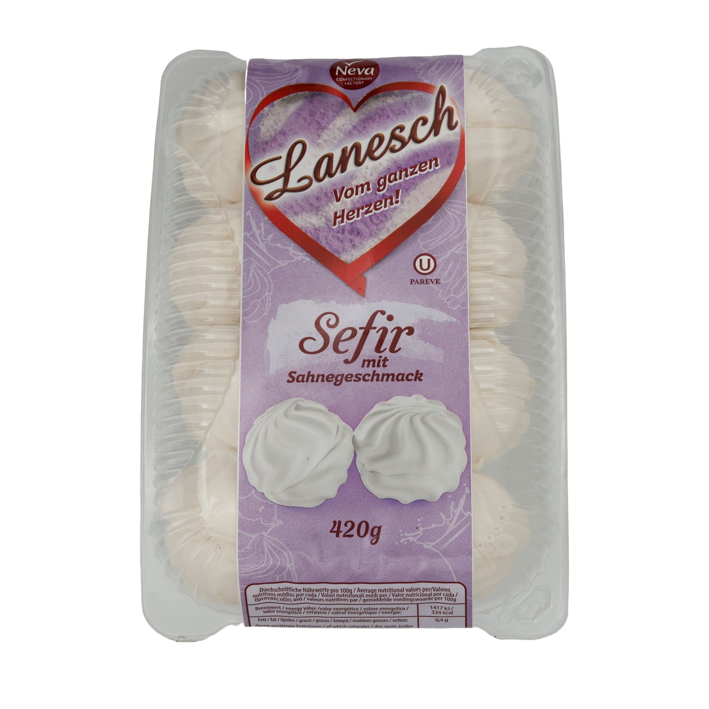 Schaumzuckerware Lanesch Sefir | Caramella | Gusto panna | 420g