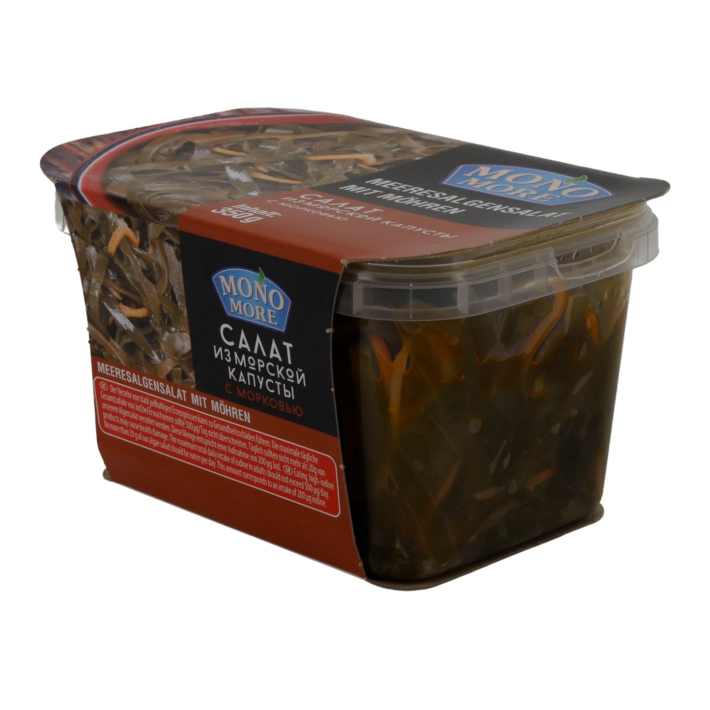 Insalata Mono More Insalata di alghe marine con carote | Insalata fresca di alghe | Alimentazione sana | 350 g