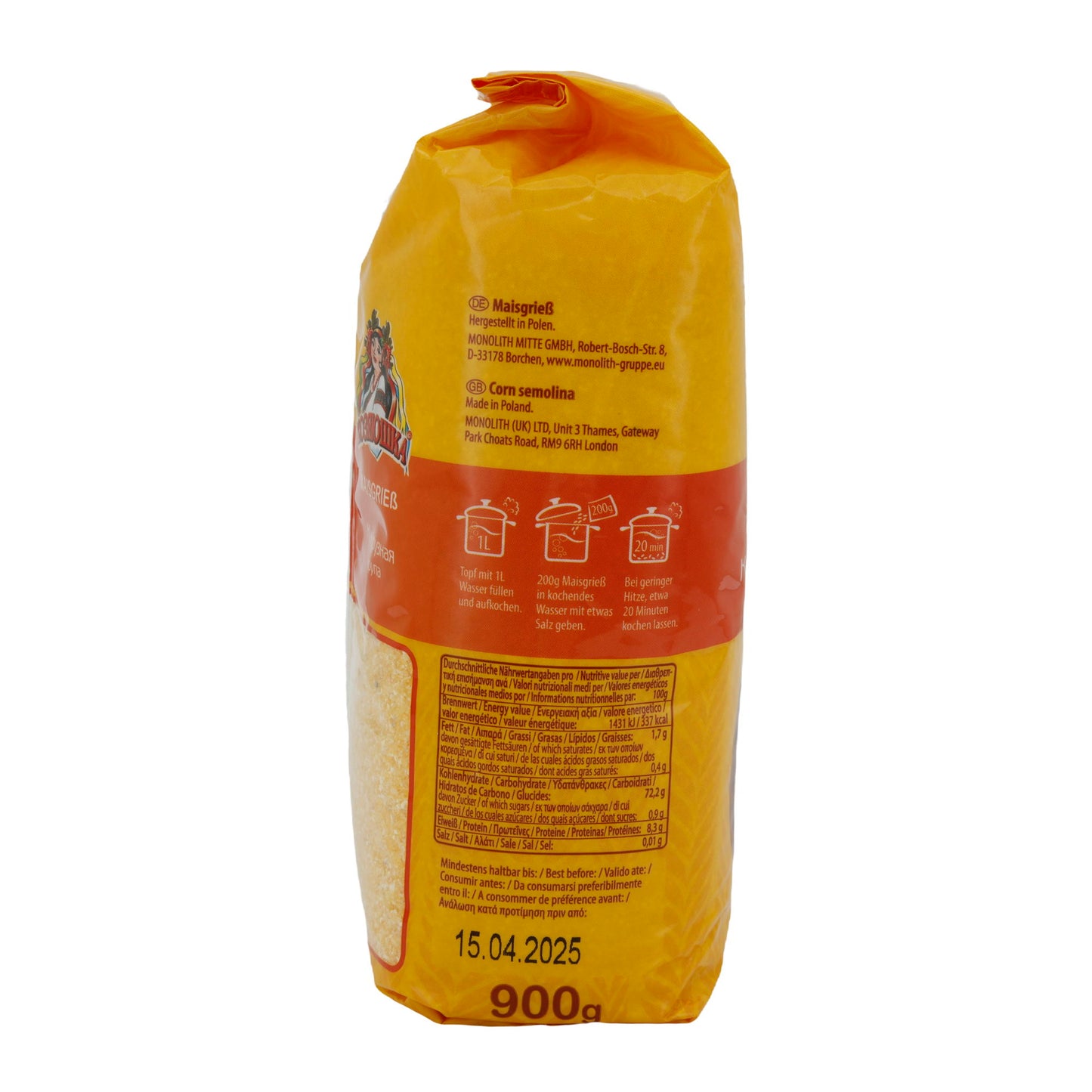 Maisgries Premium | Perfecte keuze | Voor veelzijdige en smakelijke gerechten | 900 g