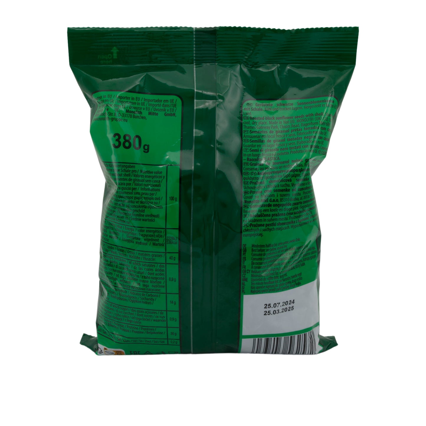 Sonnenblumenkerne Karpaysky | Gesalzen | Knabberspaß | 380 g