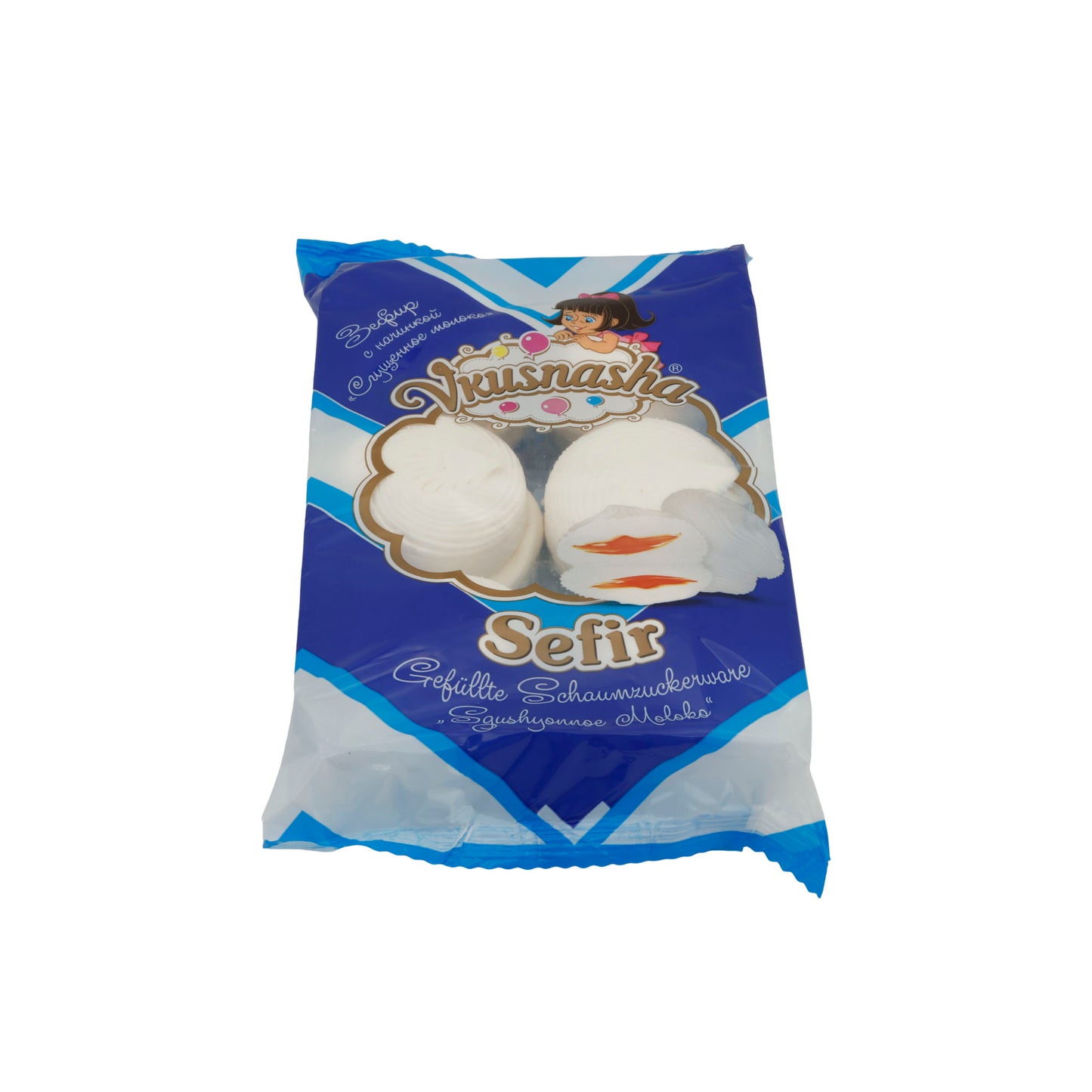 Schaumzuckerware Vkusnasha Sefir | Snoep | Met Gecondenseerde Melk | 300g