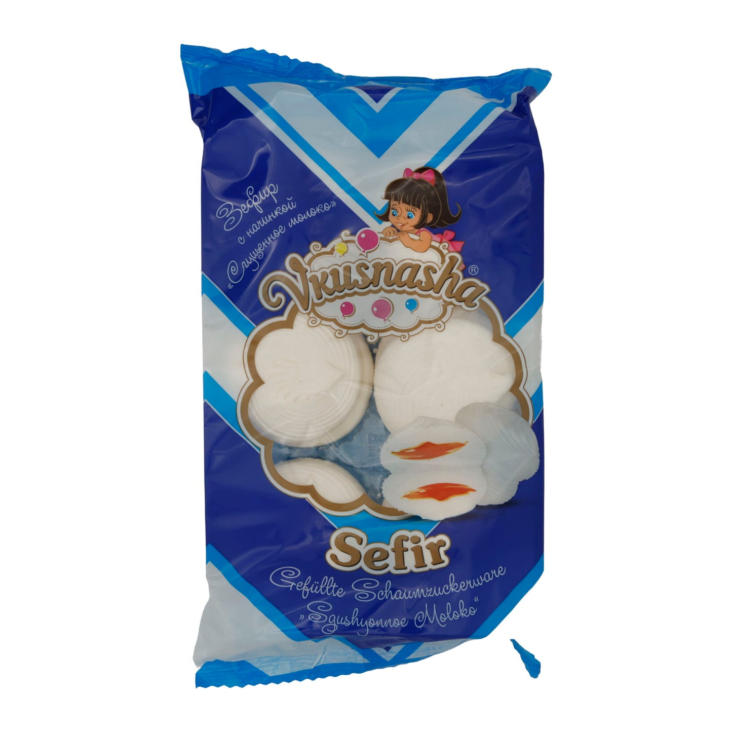 Schaumzuckerware Vkusnasha Sefir | Snoep | Met Gecondenseerde Melk | 300g