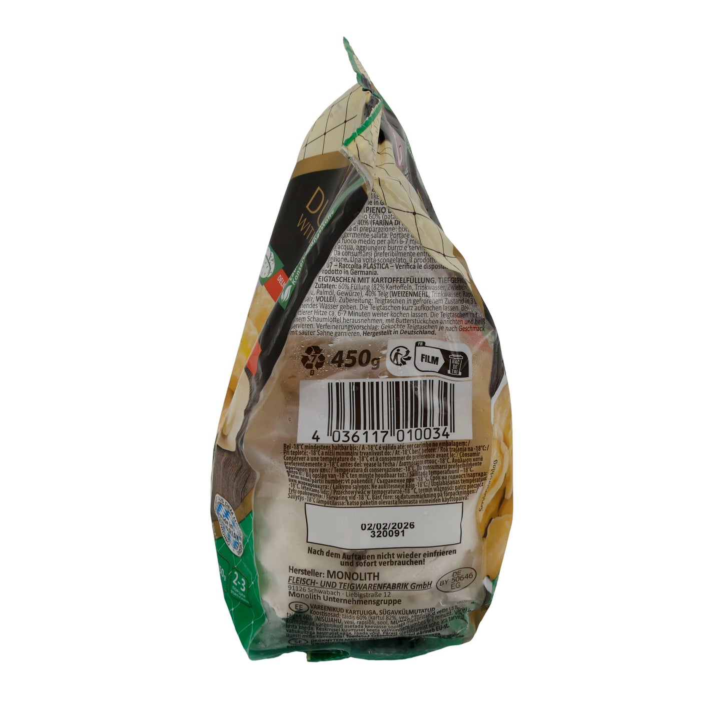 Teigtaschen Germes | Wareniki mit Quarkfüllung | Süß, vegetarisch, tiefgefroren | 450 g