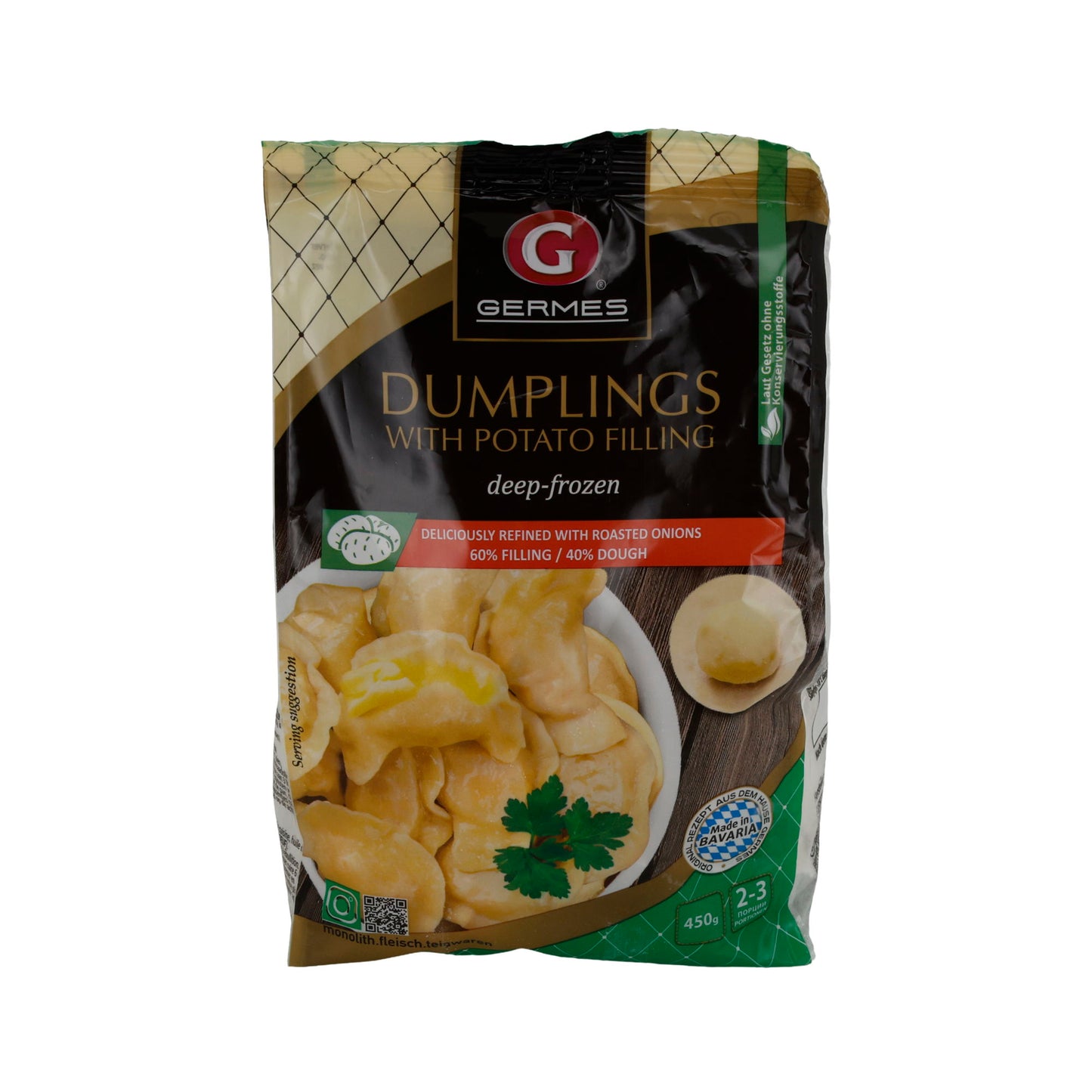 Teigtaschen Germes | Wareniki mit Quarkfüllung | Süß, vegetarisch, tiefgefroren | 450 g