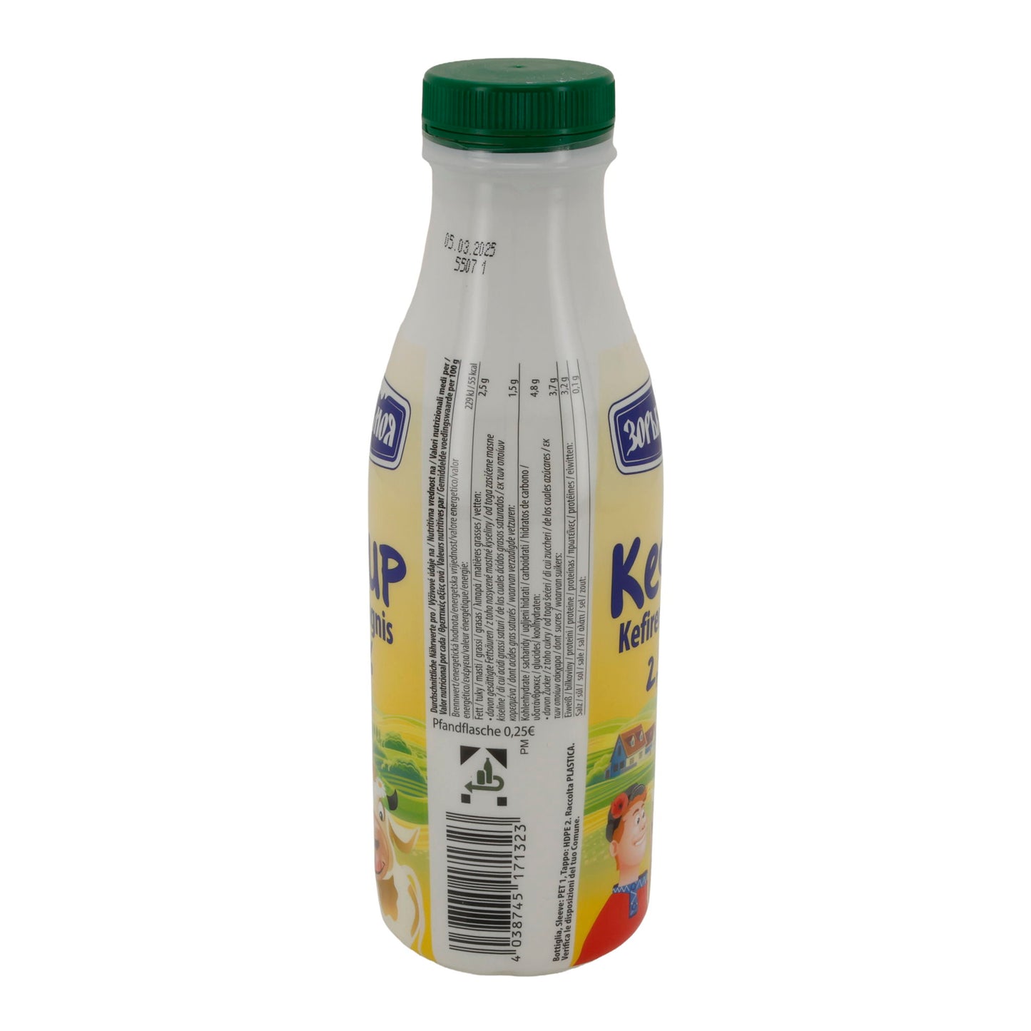 Kefir Зорька Моя Kefir | Kefir | Prodotto tradizionale di kefir con 2,5 % di grassi | 450 g