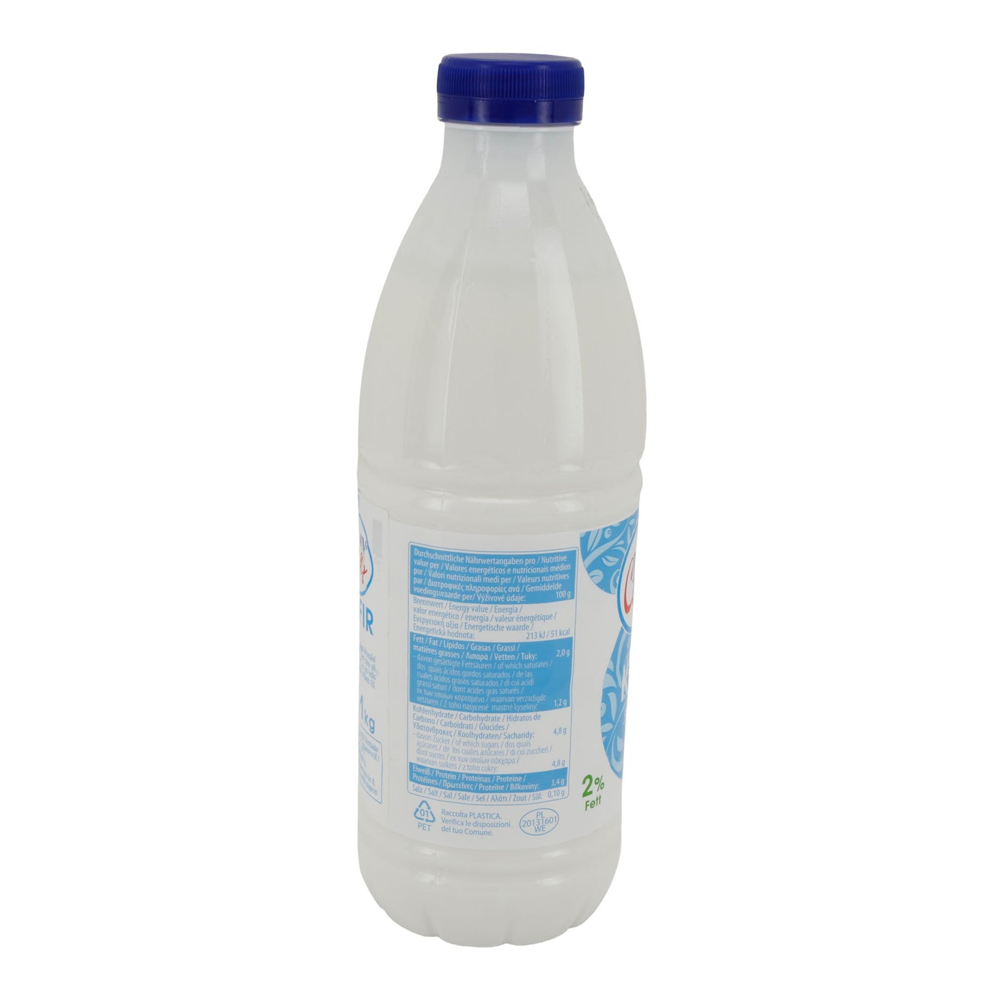 Kefir Моя Семья / My Family | Kefir | Da latte pastorizzato, 2 % di grassi | Bottiglia da 1 kg