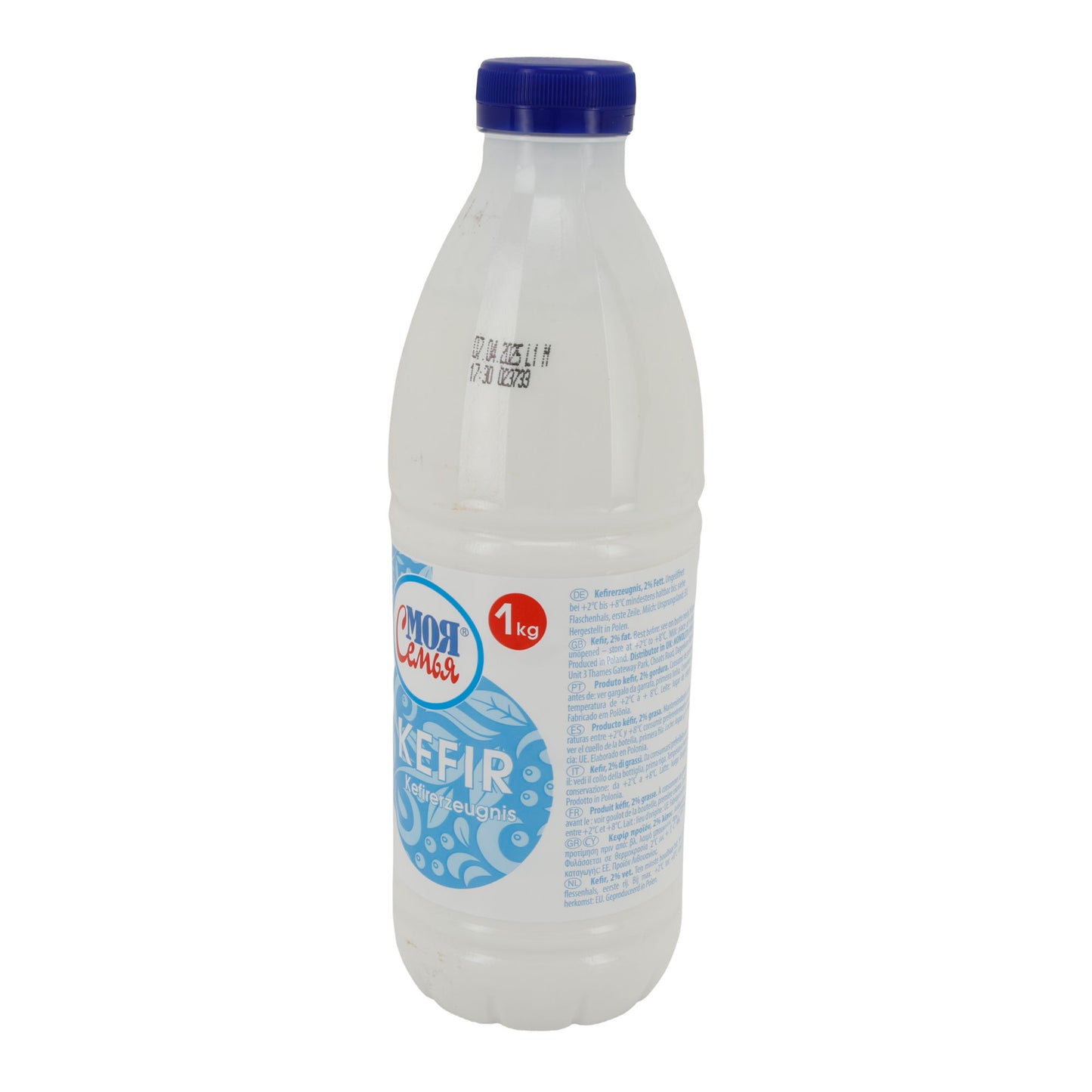 Kefir Моя Семья / My Family | Kefir | Da latte pastorizzato, 2 % di grassi | Bottiglia da 1 kg