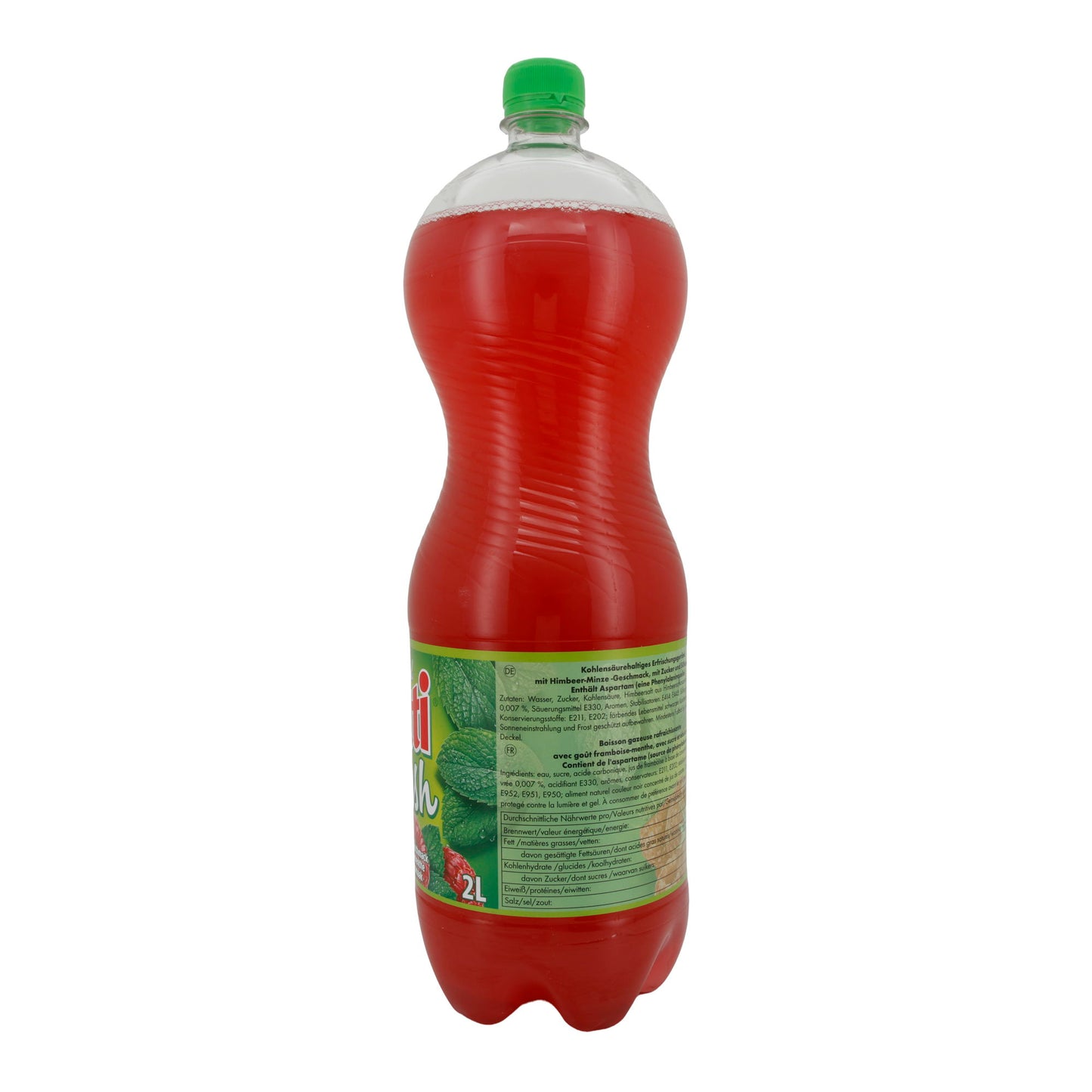 Verfrissend drankje Frutti Fresh | Drank | Framboos-Munt smaak, koolzuurhoudend | 2L