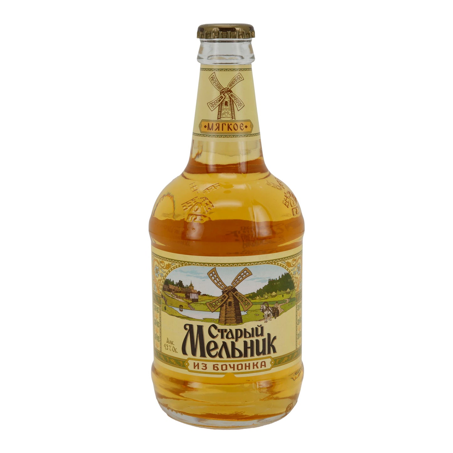 Schankbier Stary Melnik | Russisch bier | van het vat | 4 flessen, 3 % vol