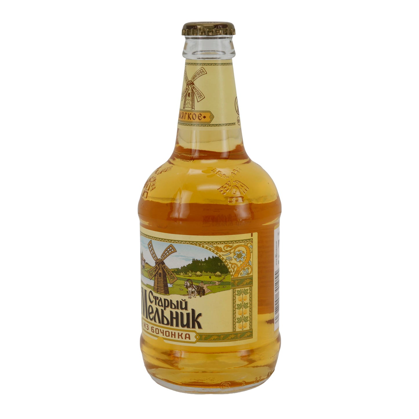 Schankbier Stary Melnik | Russisch bier | van het vat | 4 flessen, 3 % vol