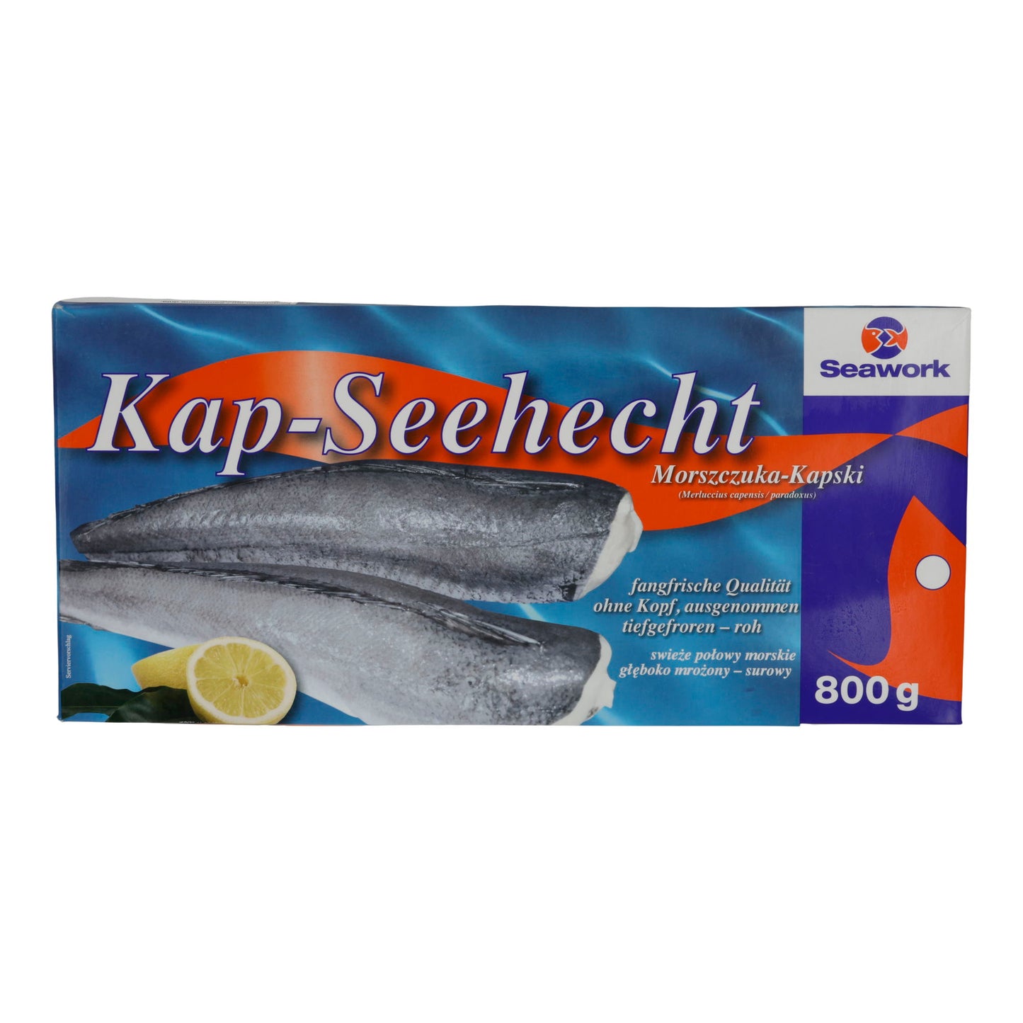 Fisch Seawork | Fisch | Merluzzo di profondità, surgelato, eviscerato, senza testa | 800g