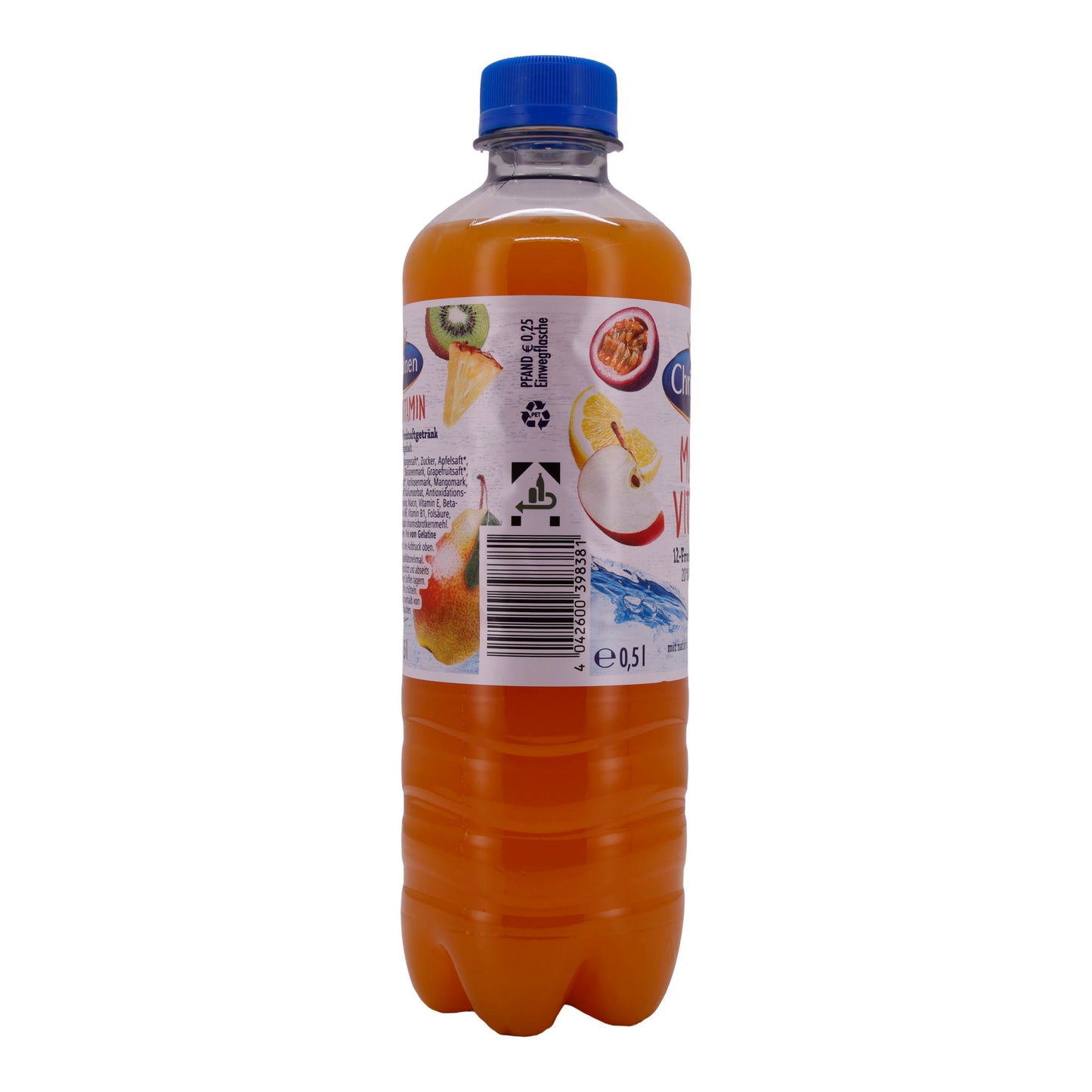 Multivitamine-12-fruitsapdrank Christinen | Drank | Met natuurlijk mineraalwater en 20% vruchtgehalte | 0,5 L