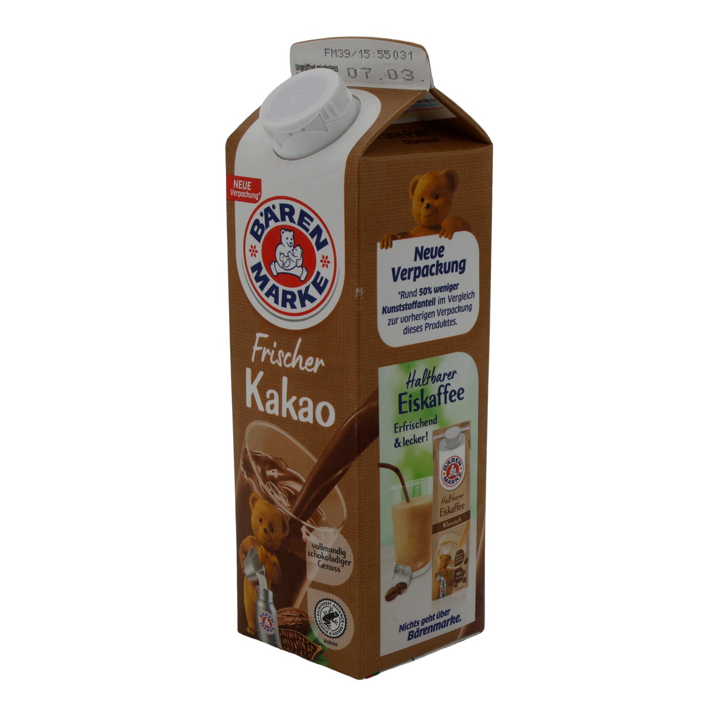 Kakao Bärenmarke Cacao Frais | Riche et chocolaté | 0,5 l