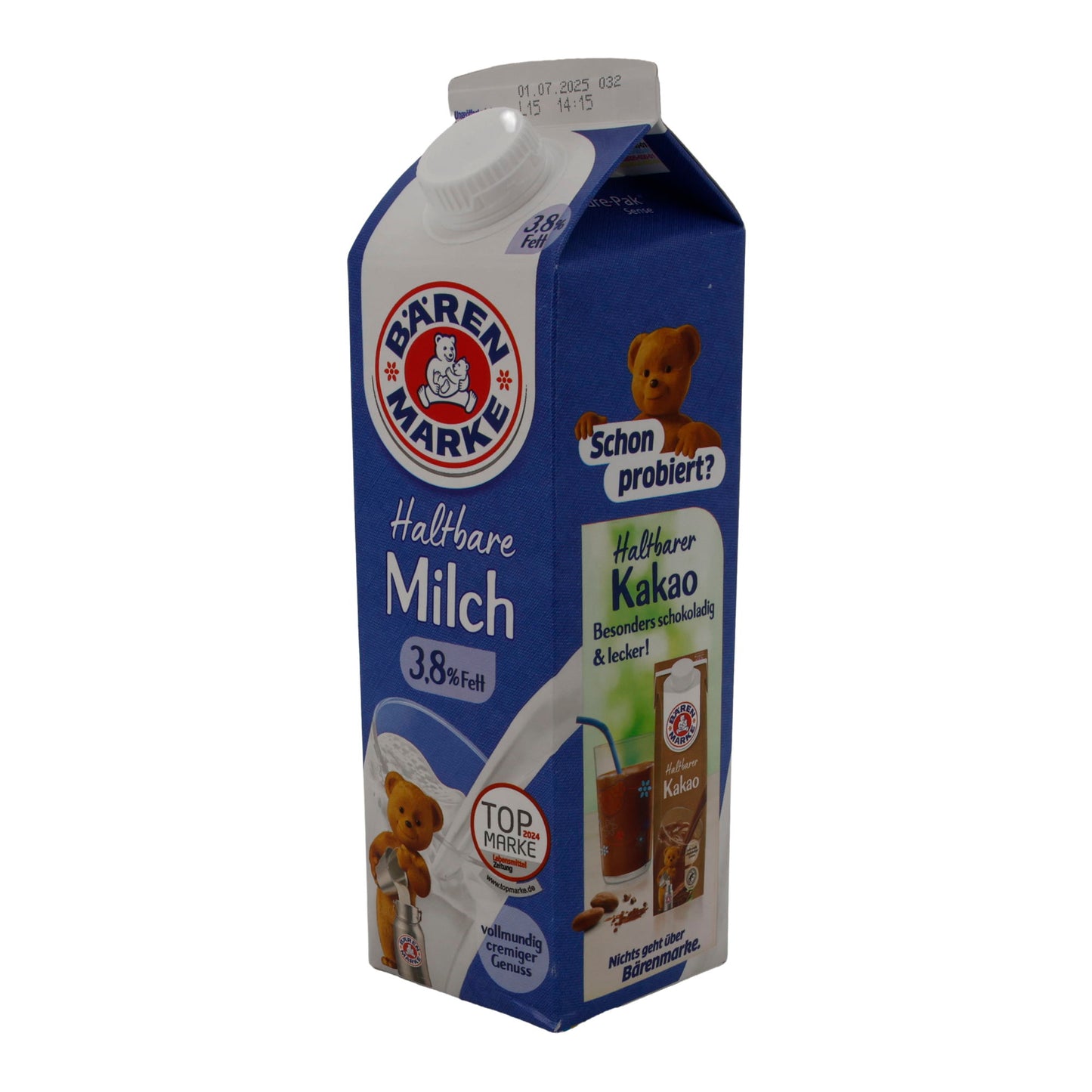 Milch Bärenmarke Haltbare Milch 3,8 % Fett | Vollmundig cremig | 1 l