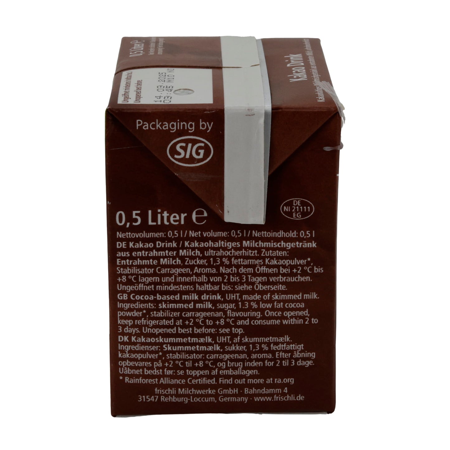 Kakao-Drink Frischli Kakao Drink | Boisson | Plaisir chocolaté crémeux | 0,5 l