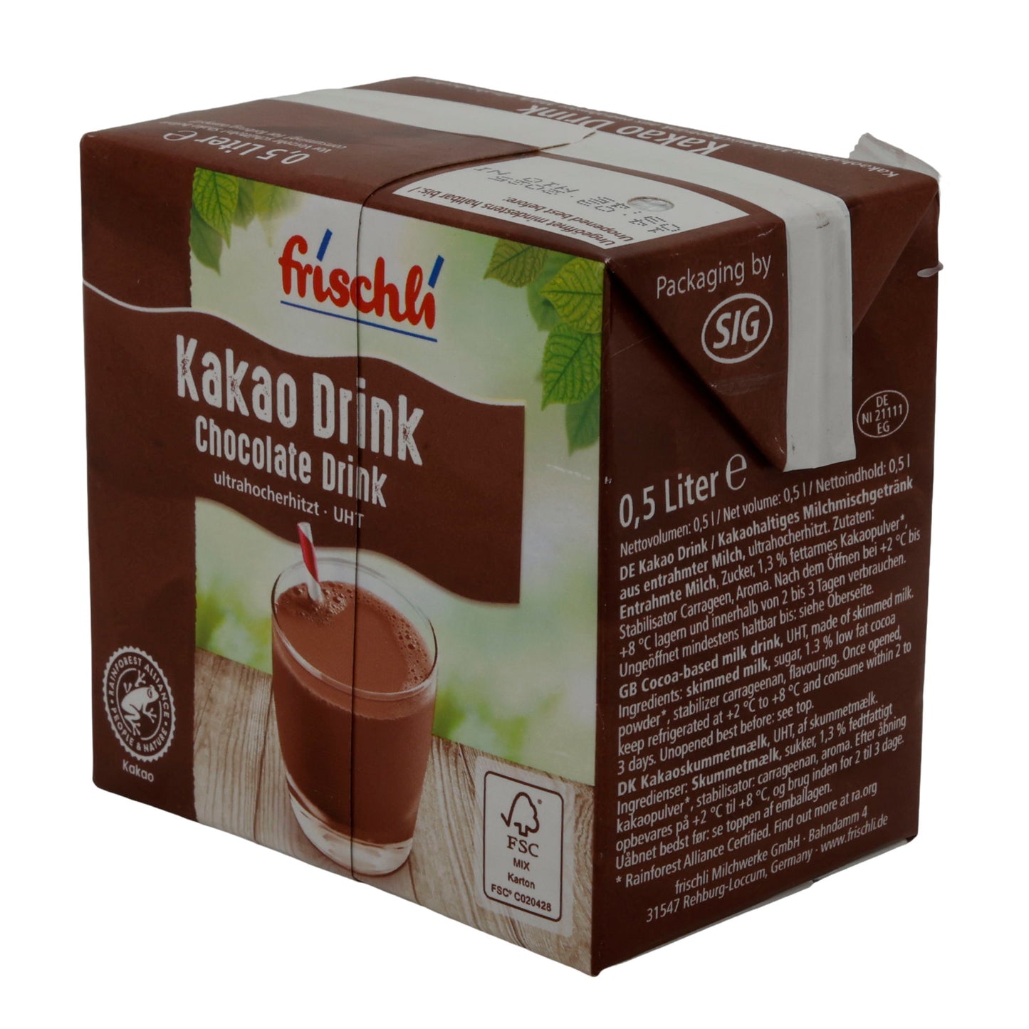 Kakao-Drink Frischli Kakao Drink | Boisson | Plaisir chocolaté crémeux | 0,5 l