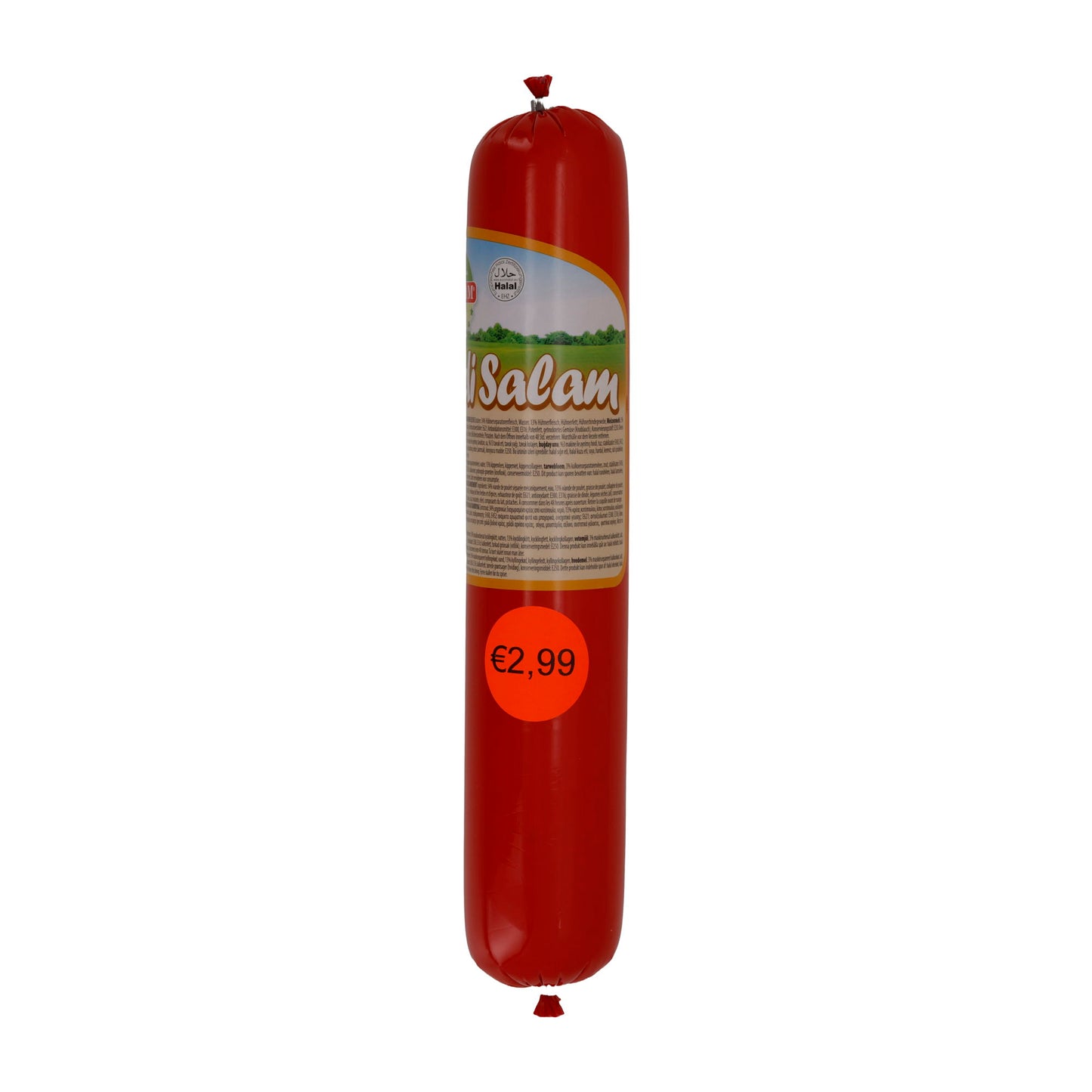 Wurst Selam | Hindi Wurst | Halal-Putenwurst, Brotzeit & Sandwich | 800 g