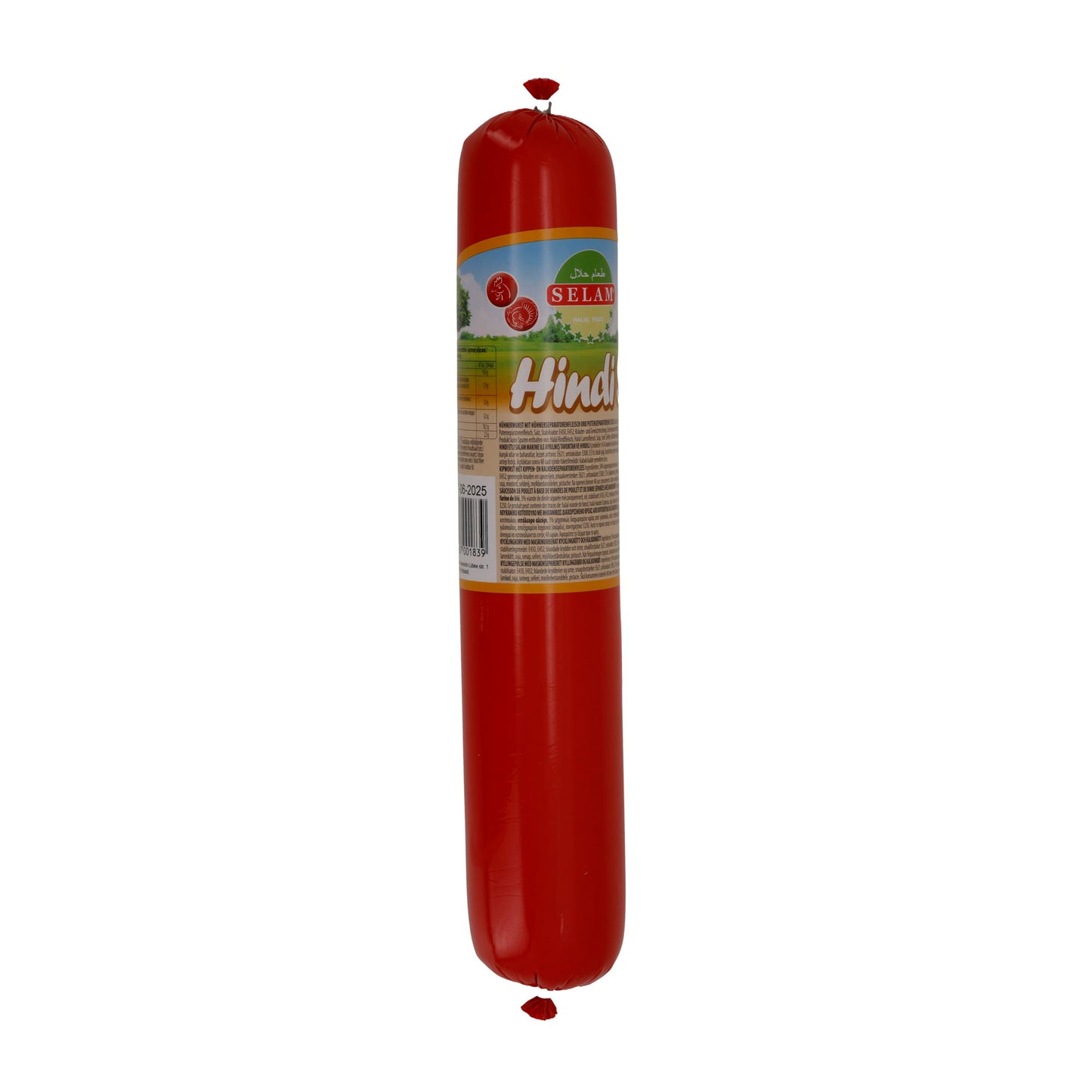 Wurst Selam | Hindi Wurst | Halal-Putenwurst, Brotzeit & Sandwich | 800 g