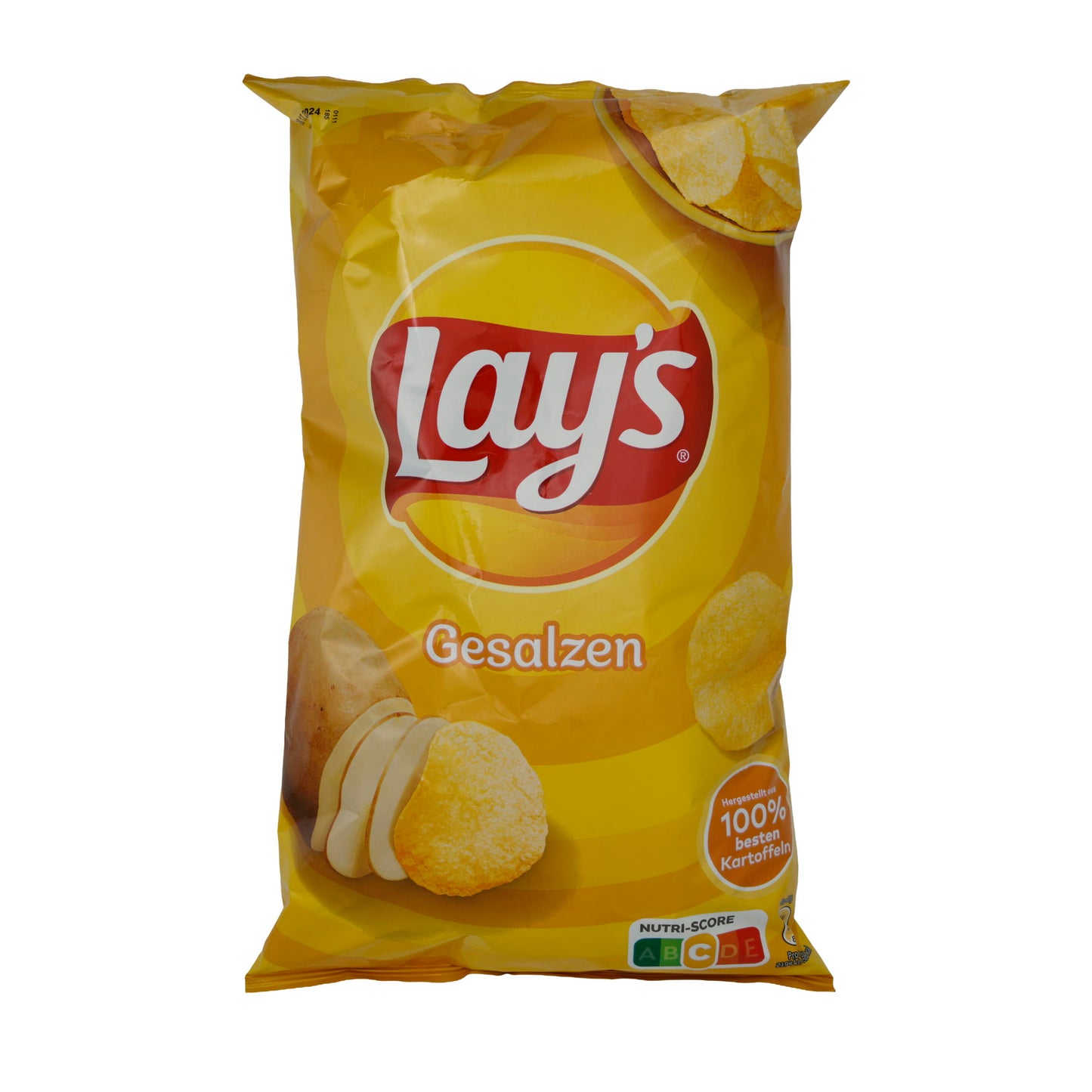 Gesalzen Lay's | Knusprige Kartoffelchips | Mit Meersalz | 150 g