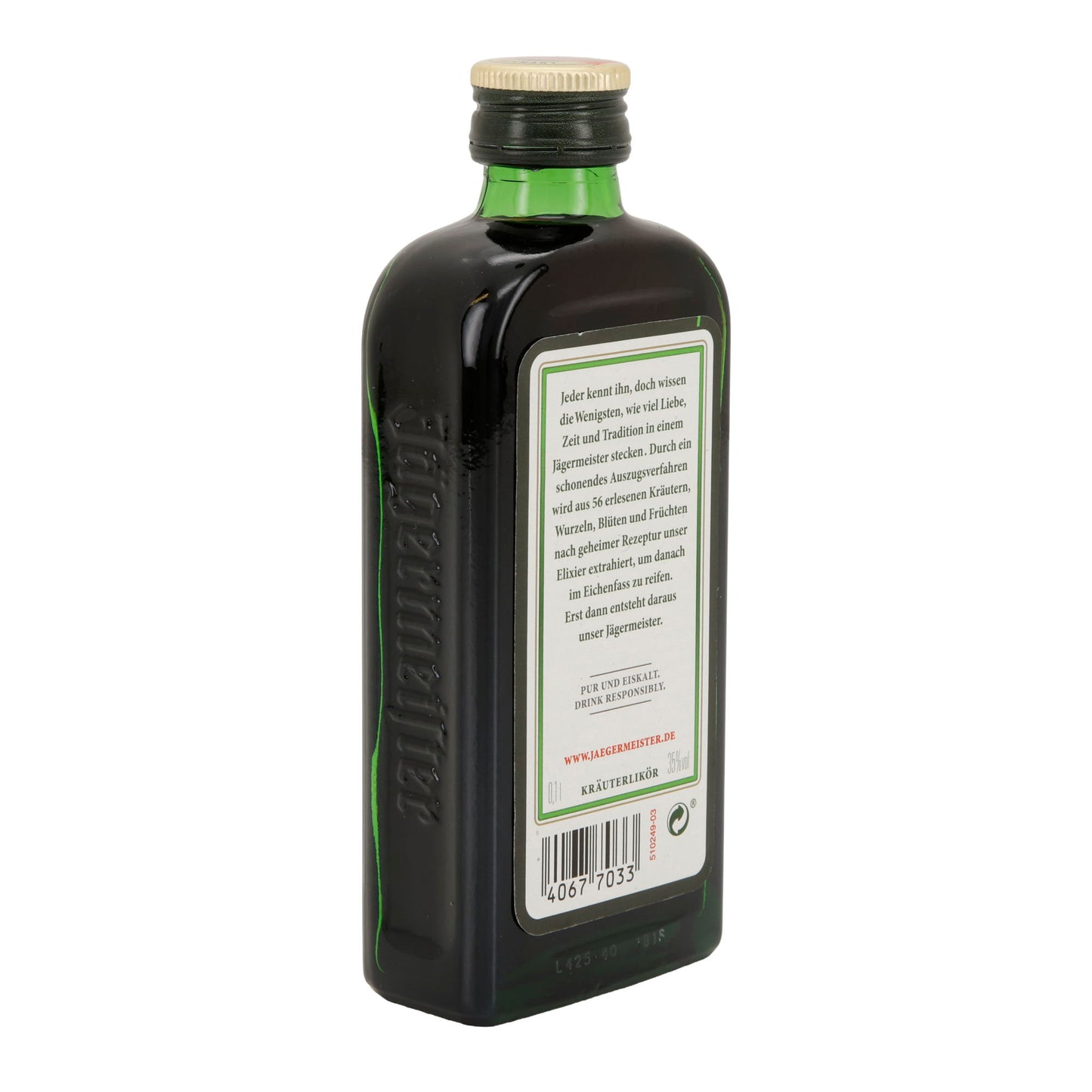 Jägermeister | Kräuterlikör | 56 Kräuter | 35 % vol | 100 ml