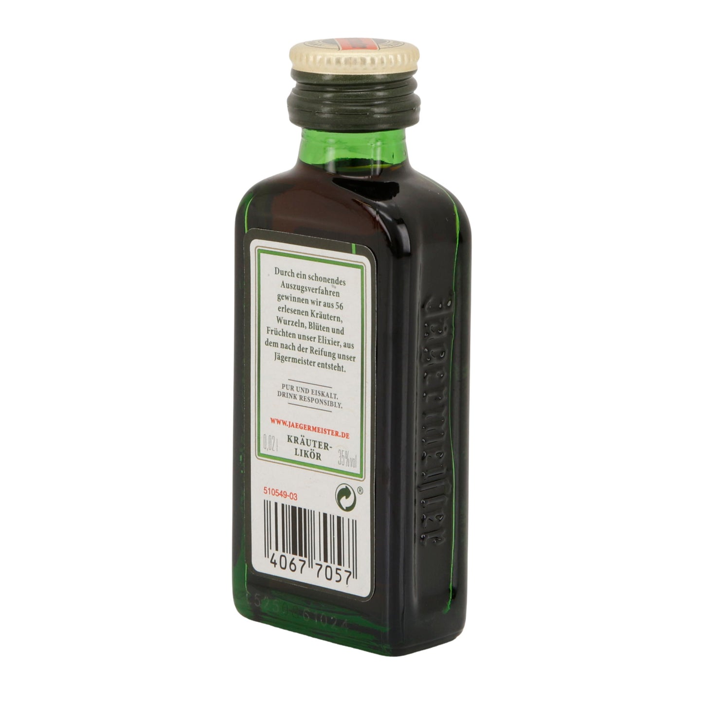 Jägermeister | Kräuterlikör | 56 Kräuter | 35 % vol | 20 ml