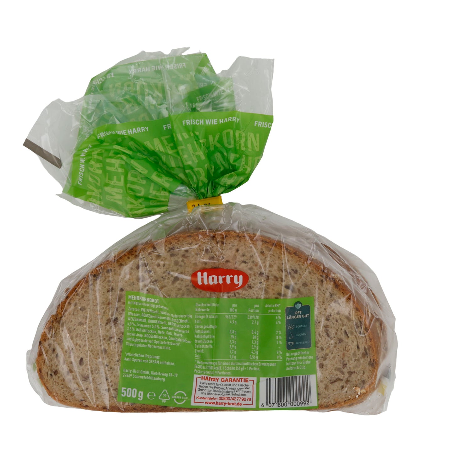 Çok Tahıllı Ekmek Harry 1688 | Güçlü | Tahıl Çeşitliliği ile | 500 g
