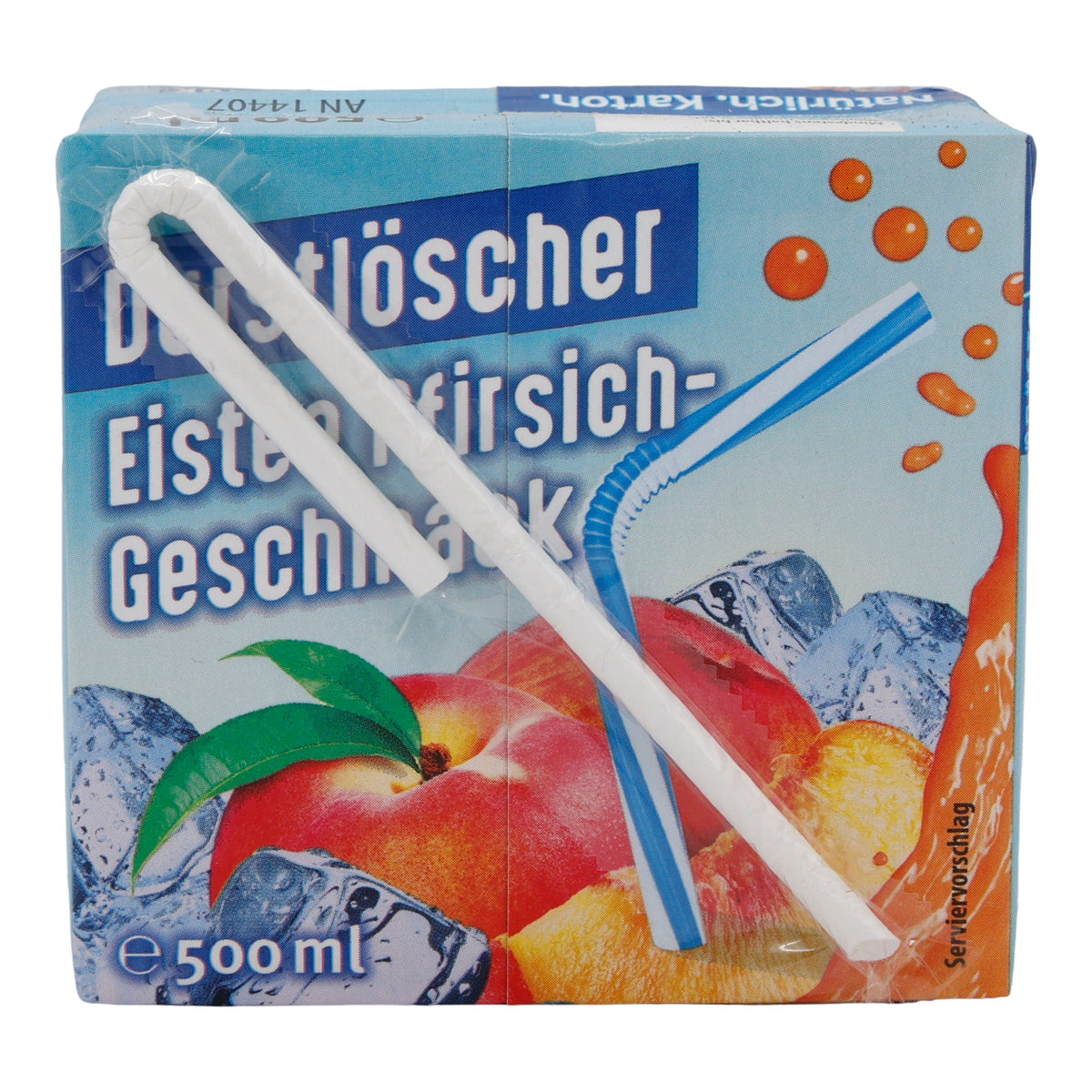 Eistee Durstlöscher | Pfirsich | Erfrischendes Teegetränk mit Fruchtgeschmack | 500 ml DURSTLÖSCHER