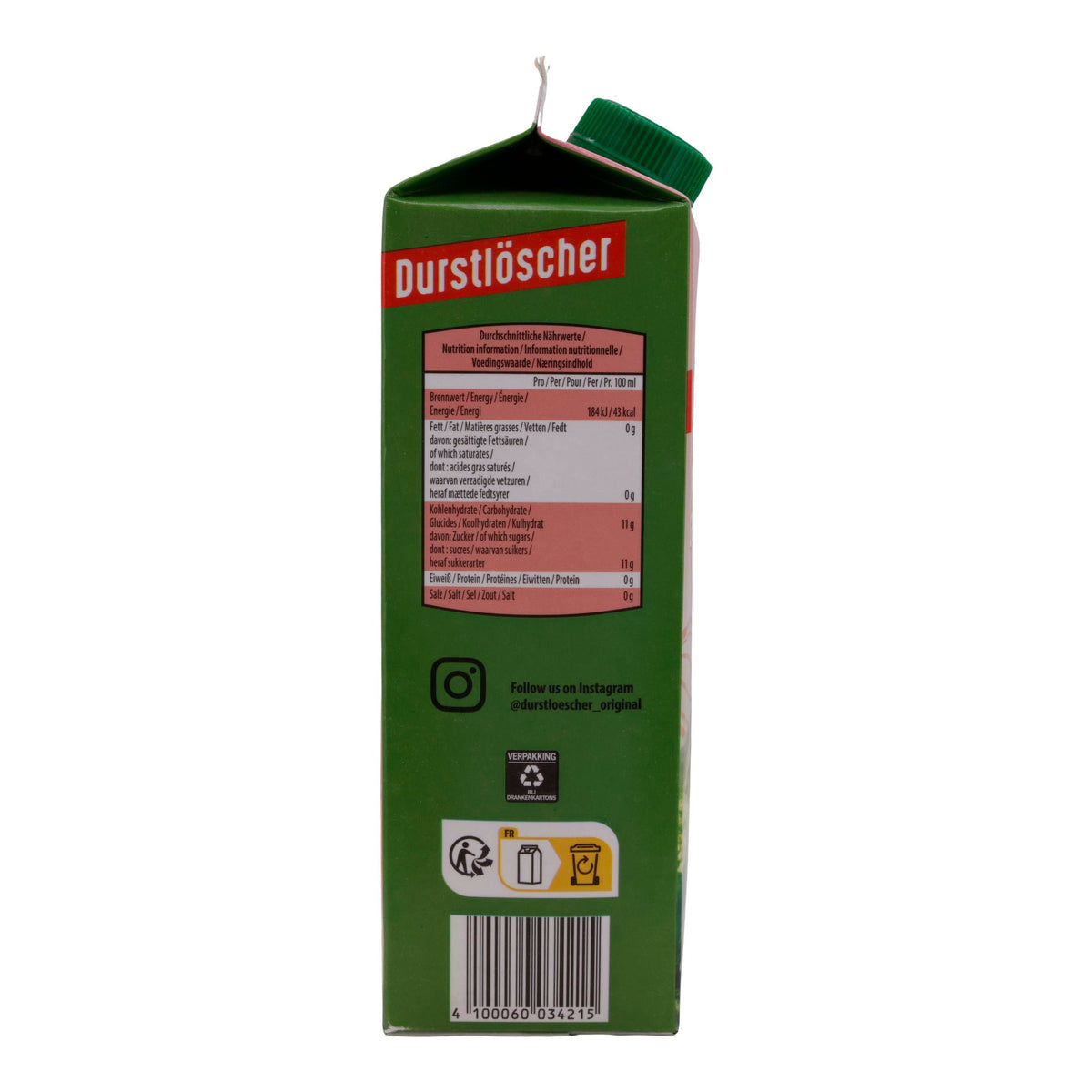 Wassermelonen-Geschmack Durstlöscher | Vegan | Erfrischungsgetränk mit natürlichem Aroma | 1 Liter DURSTLÖSCHER