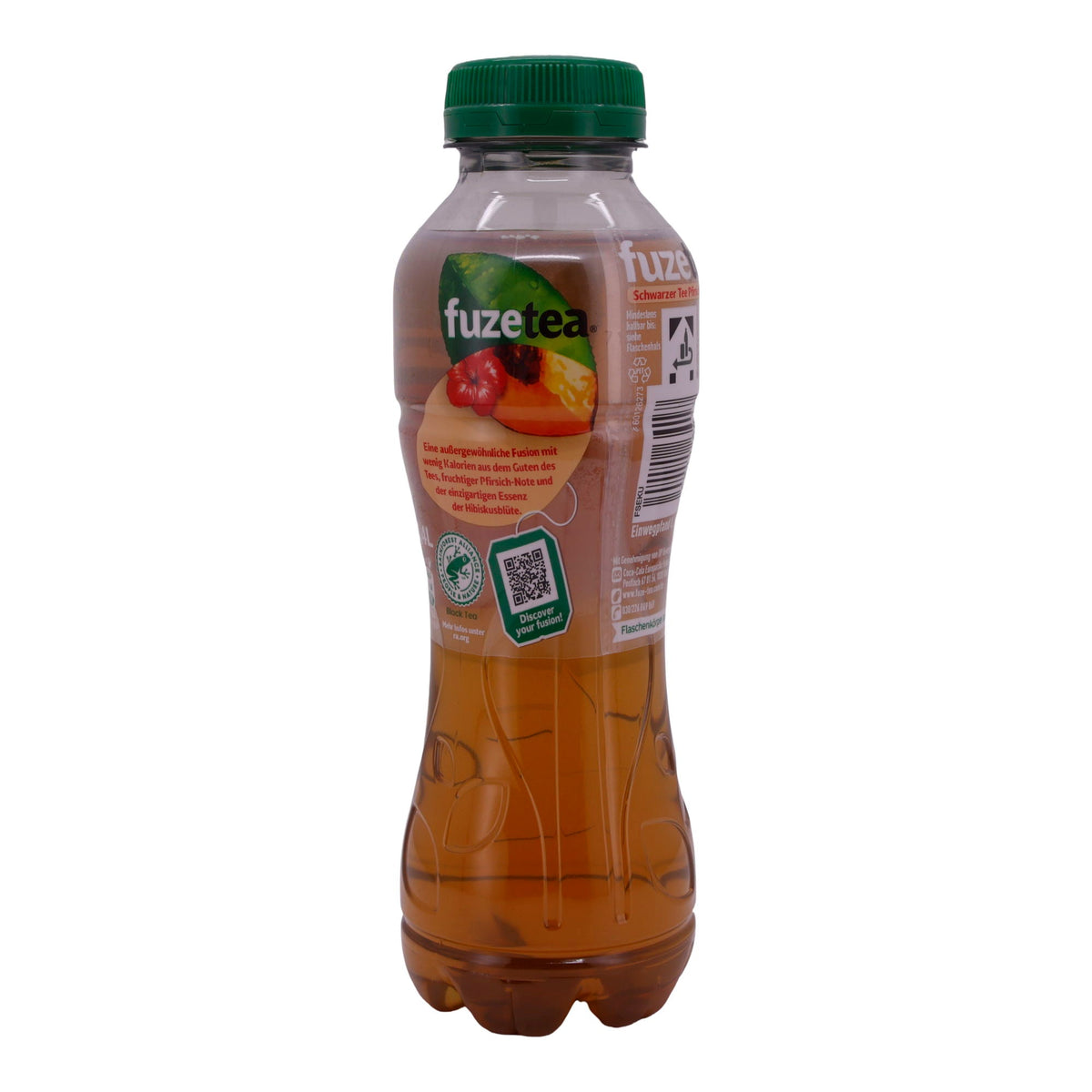Schwarzer Tee Fuze Tea | Pfirsich Hibiskus | Kalorienarm, erfrischend | 0,4 L COCA COLA