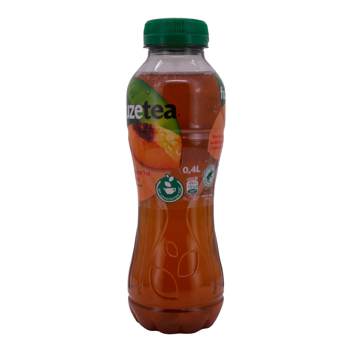 Erfrischungsgetränk Fuze Tea | Schwarzer Tee Pfirsich | Mit natürlichem Pfirsichgeschmack | 0,4 L
