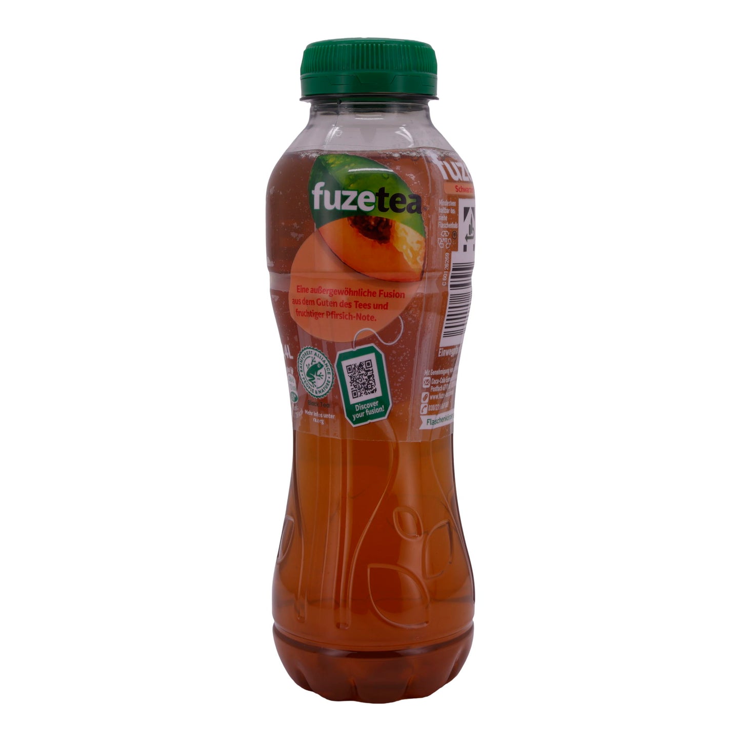 Erfrischungsgetränk Fuze Tea | Schwarzer Tee Pfirsich | Mit natürlichem Pfirsichgeschmack | 0,4 L
