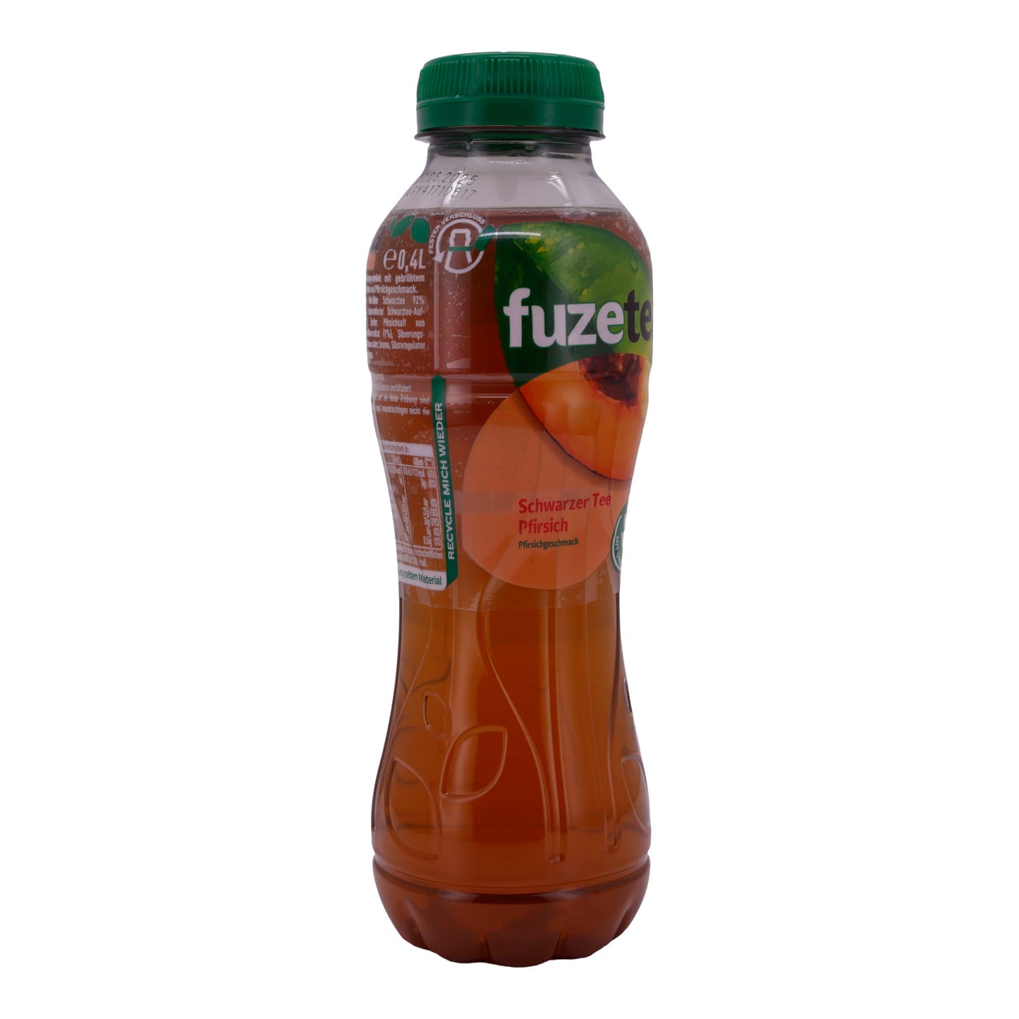 Erfrischungsgetränk Fuze Tea | Schwarzer Tee Pfirsich | Mit natürlichem Pfirsichgeschmack | 0,4 L