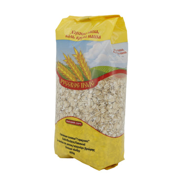 Flocons d'avoine Russkoe Pole | De haute qualité | Parfaits pour des repas sains et une alimentation équilibrée | 400 g