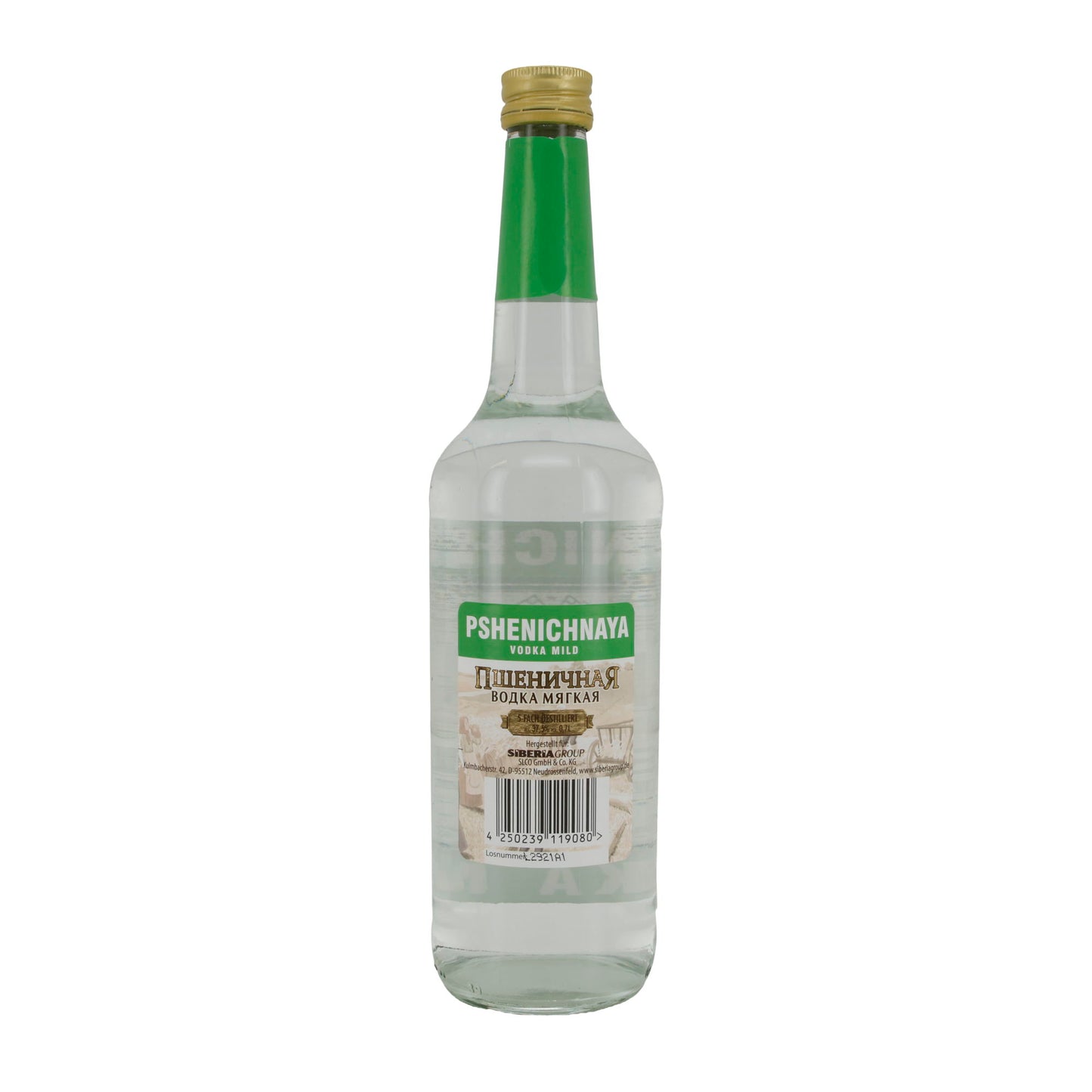 Wodka Pshenichnaya | Mild | Weizenwodka | 37,5 % vol | 0,7 l