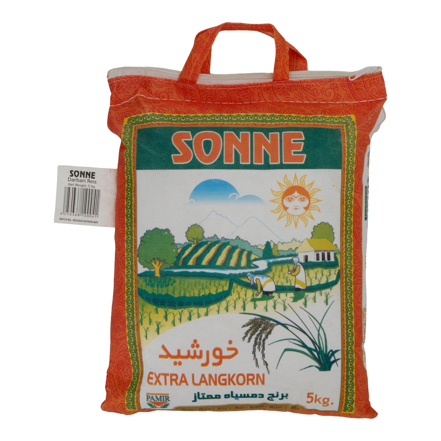 Reis SONNE Darbari | aromatisch | Extra Langkorrel-Khorshid-Rijst | 5 kg