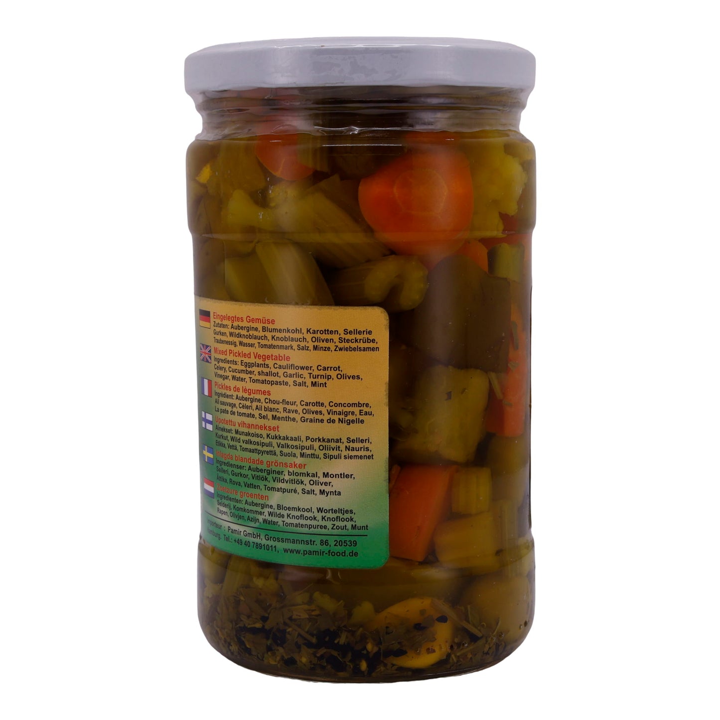 Ingelegde Groenten Pamir | Groenten in Marinade | Pittig | 640 g