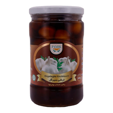 Eingelegter Knoblauch Pamir | Für Knoblauchliebhaber | Vielseitige Gerichte | 640 g PAMIR