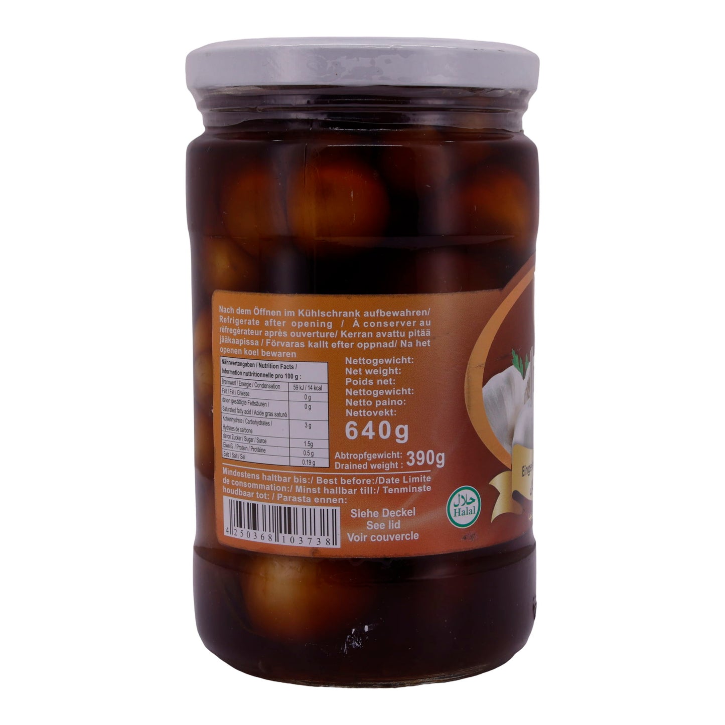 Ail mariné Pamir | Pour les amateurs d'ail | Plats polyvalents | 640 g