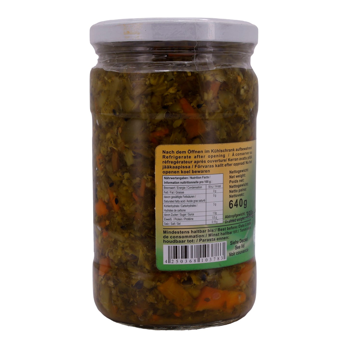 Eingelegtes Gemüse Pamir | Gemüse | Hafte Bjar, – | 640 g