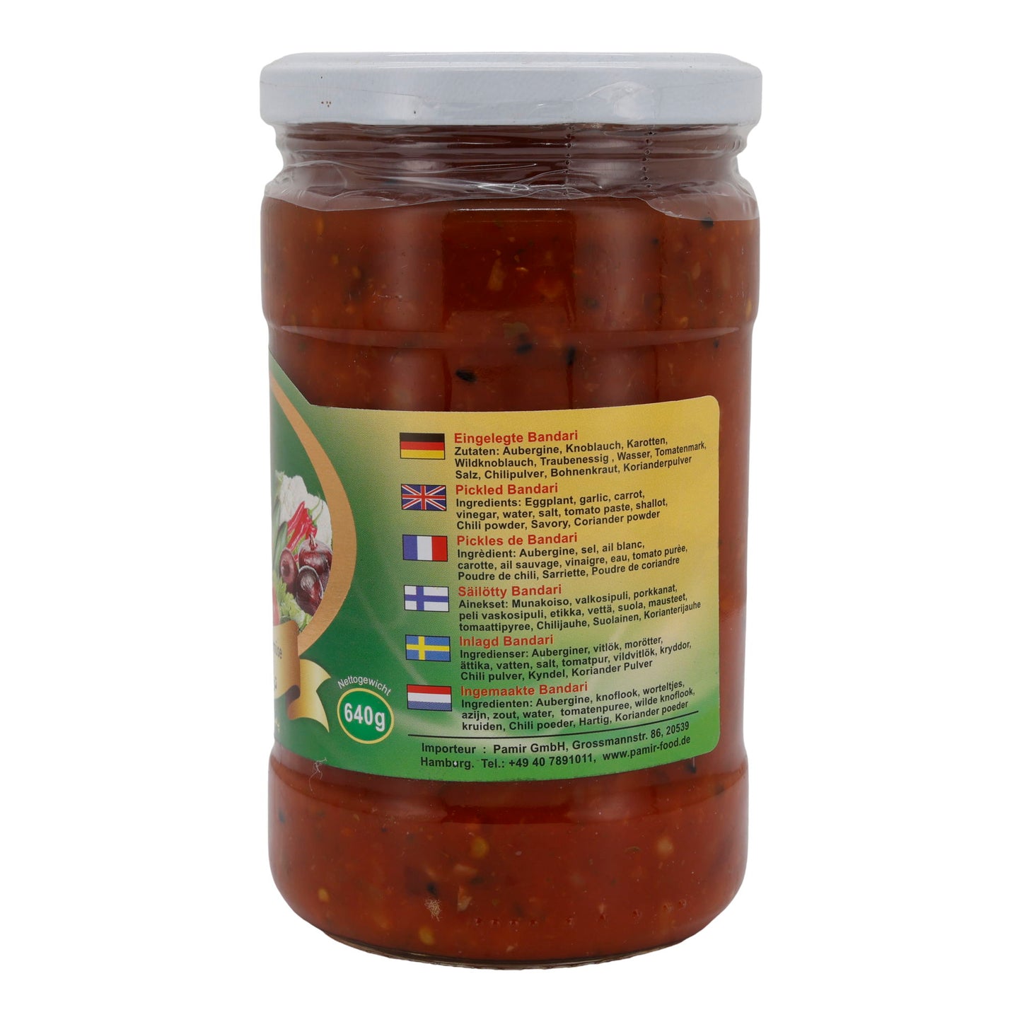 Ingelegde Groenten Pamir | Bandari | Traditionele Kruidenmix met Groenten en Specerijen | 640g