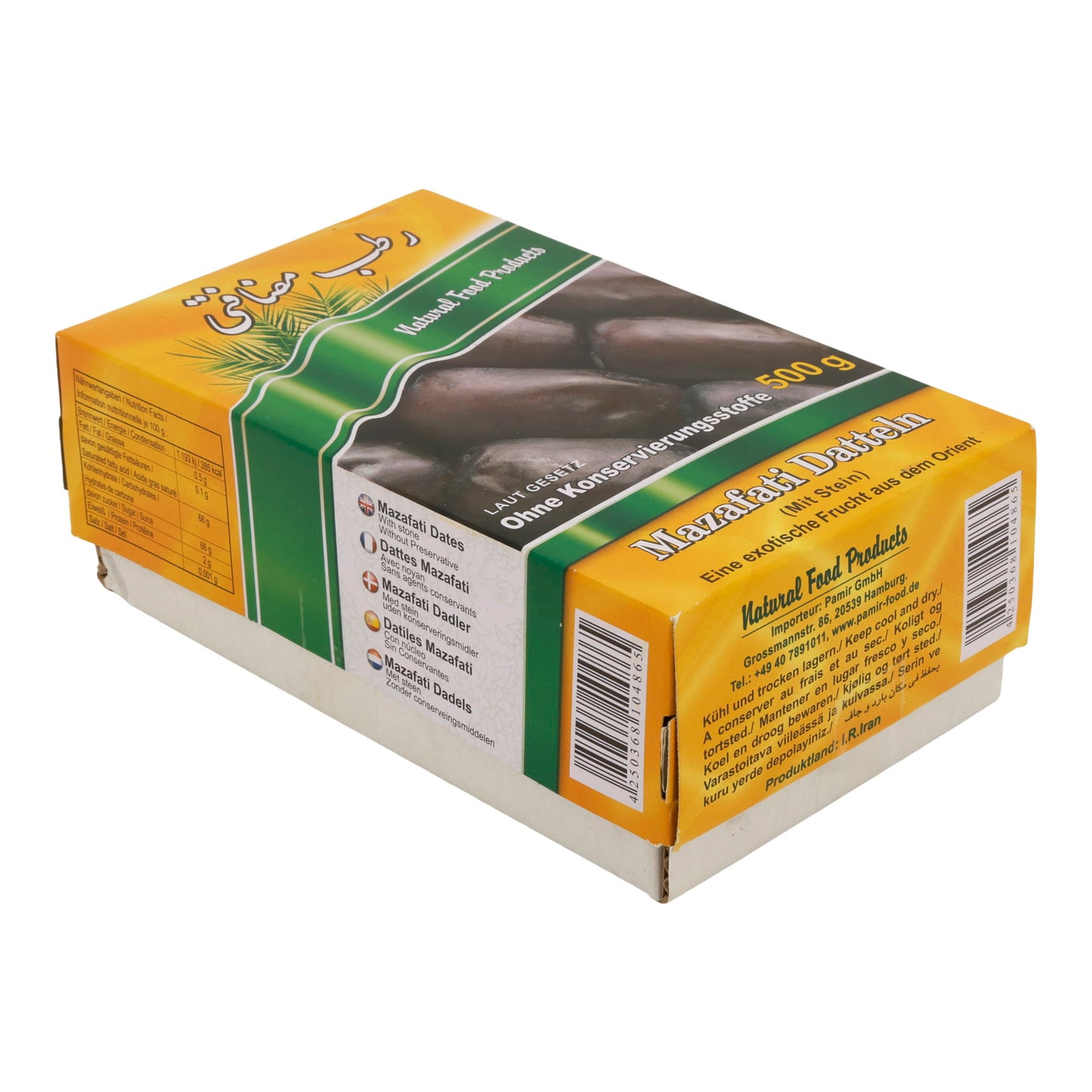 Datteln Pamir | Mazafati | Frisch (mit Stein) | 500g